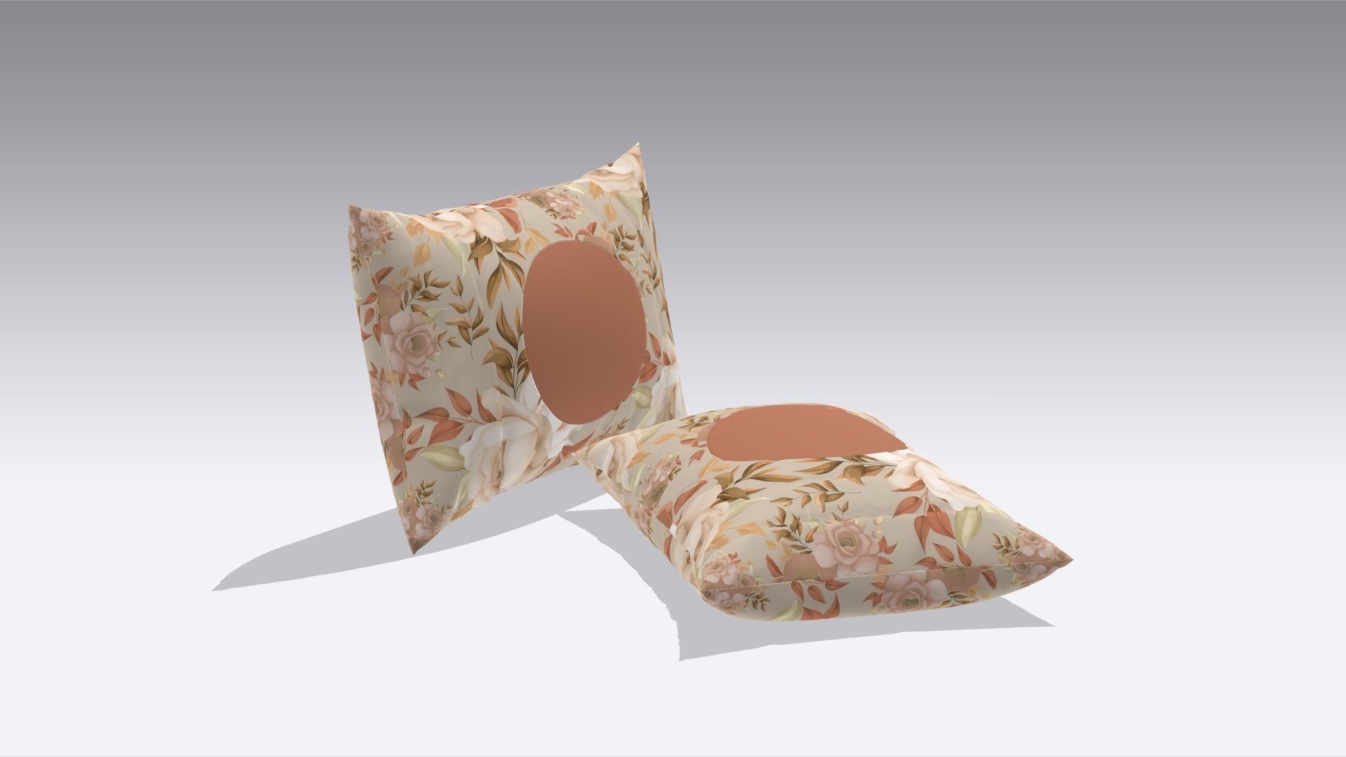 Pillow Low-poly 3D model_5
