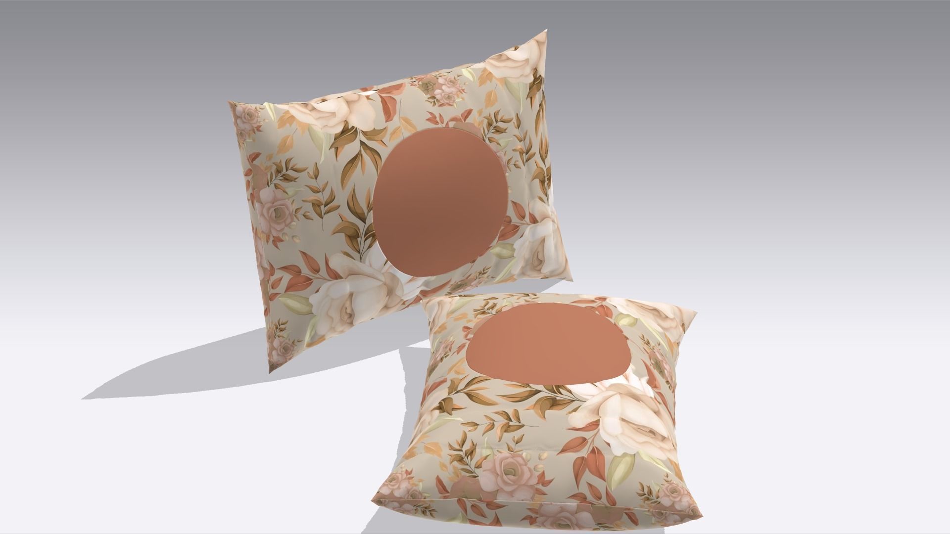 Pillow Low-poly 3D model_2