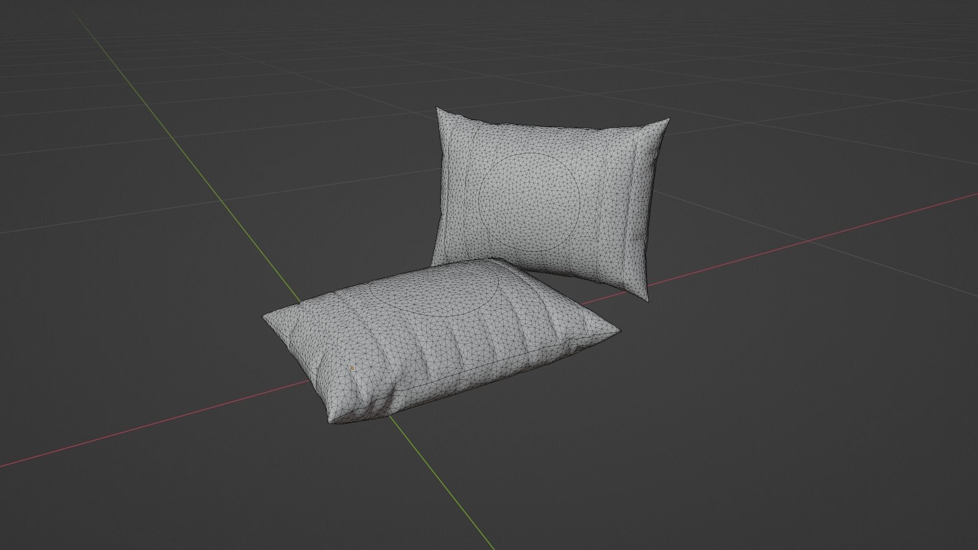 Pillow Low-poly 3D model_6
