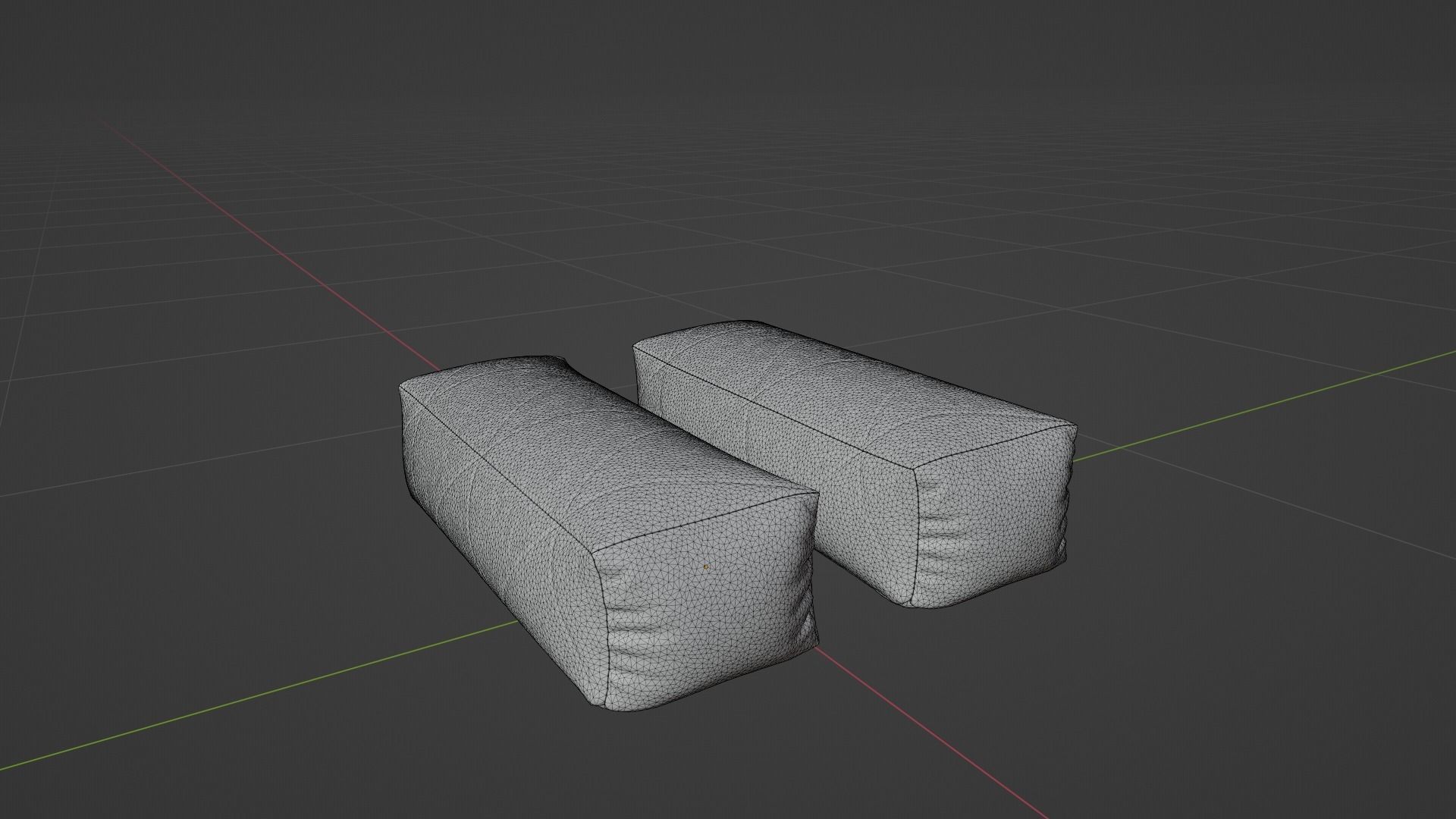 Pillow Low-poly 3D model_6