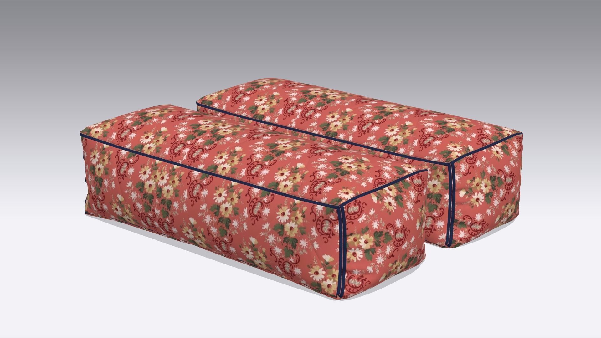 Pillow Low-poly 3D model_4