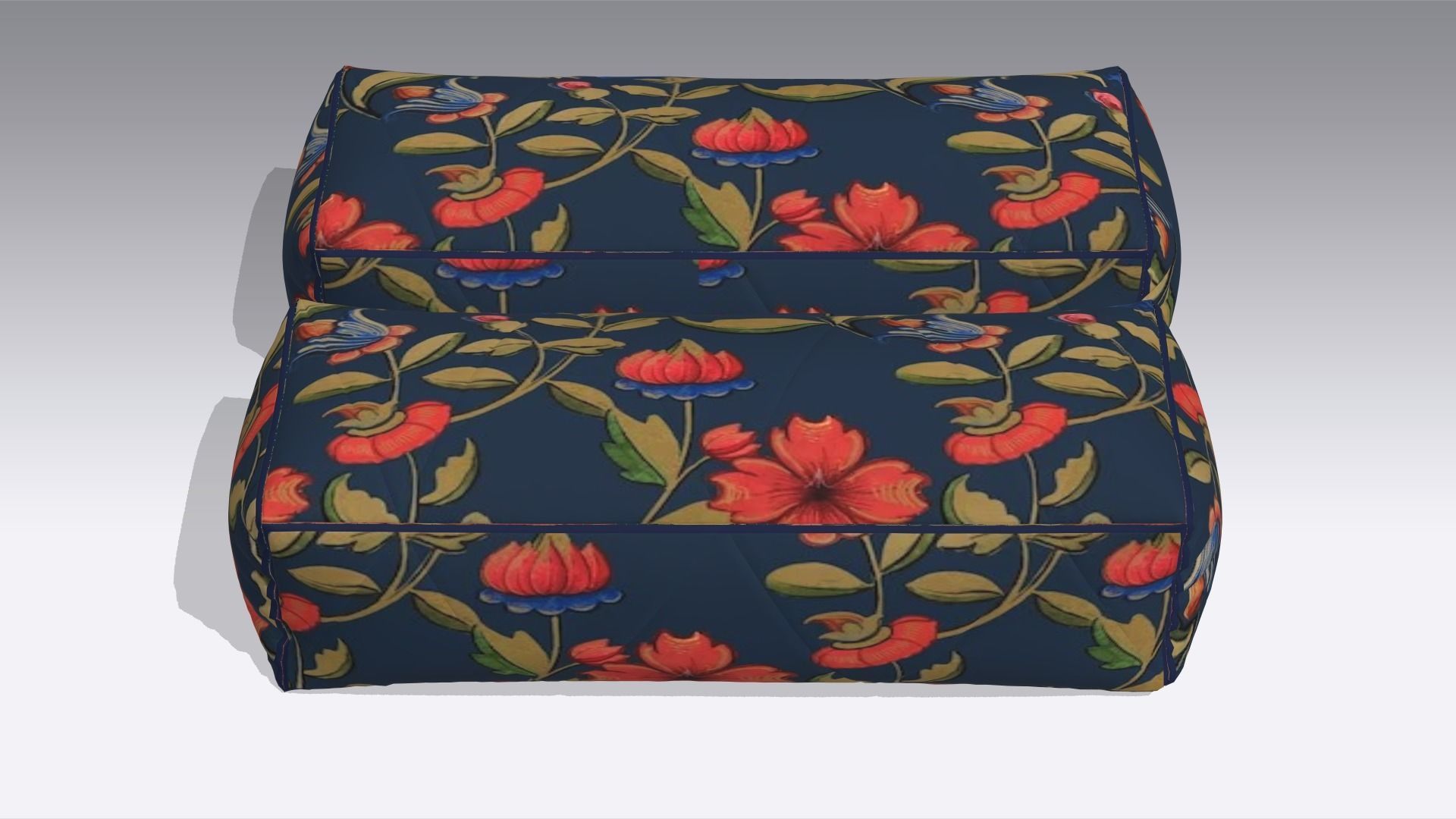 Pillow Low-poly 3D model_2