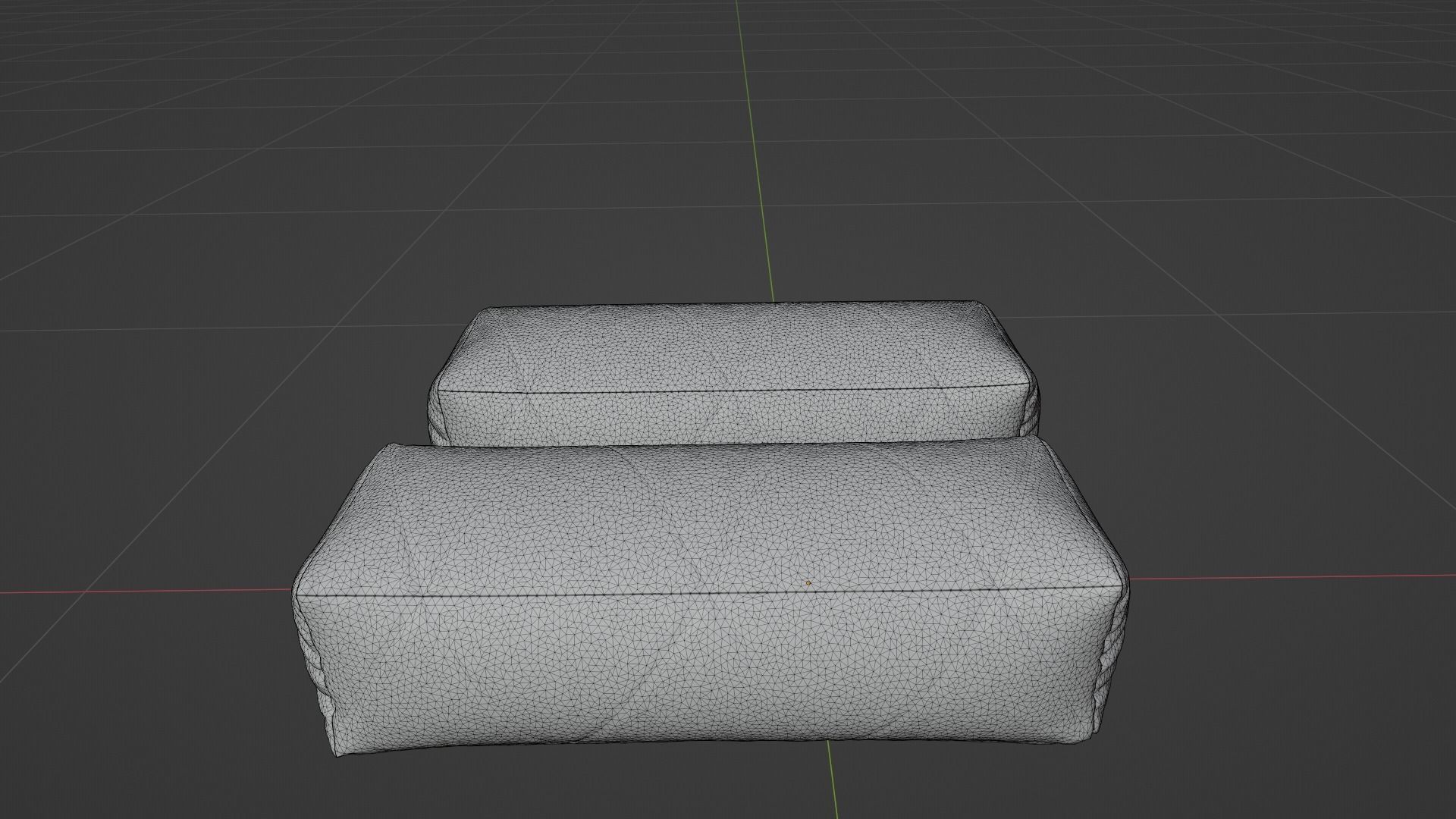 Pillow Low-poly 3D model_7