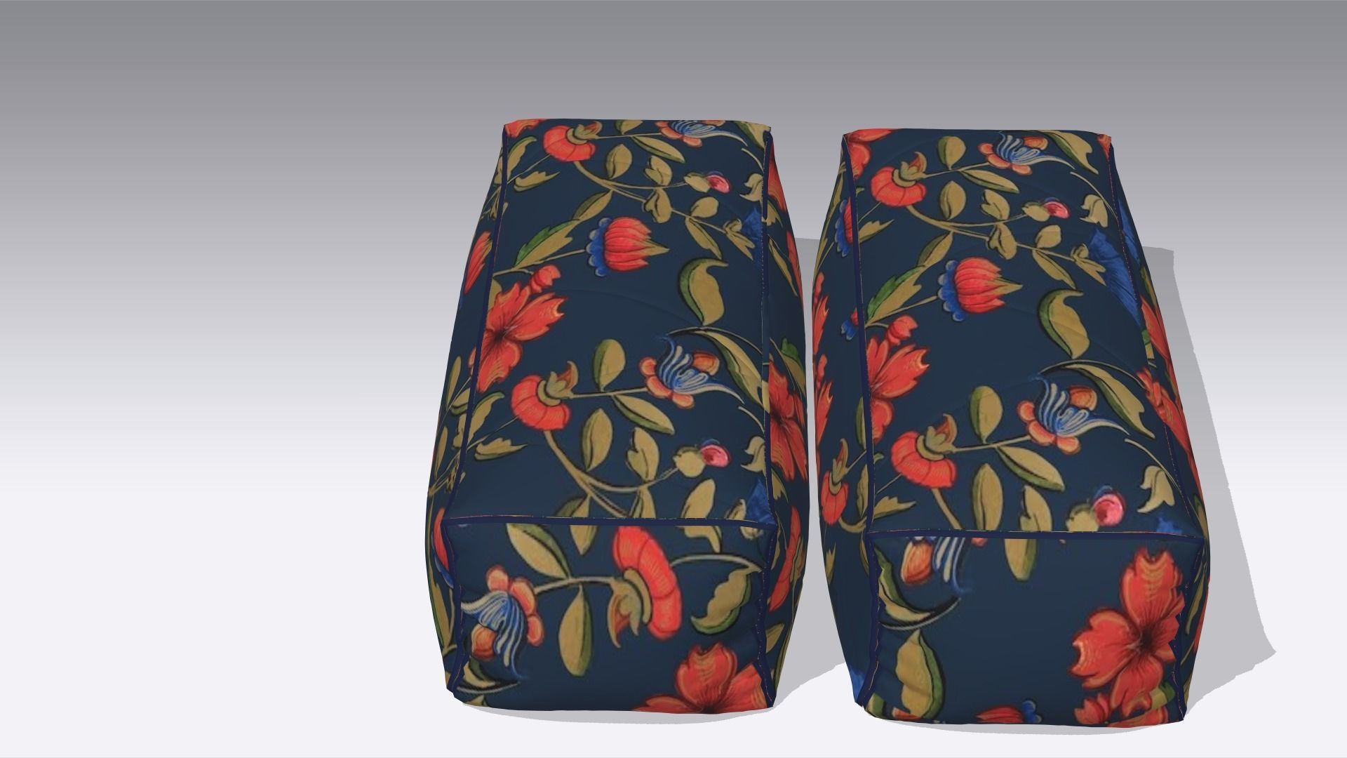 Pillow Low-poly 3D model_4