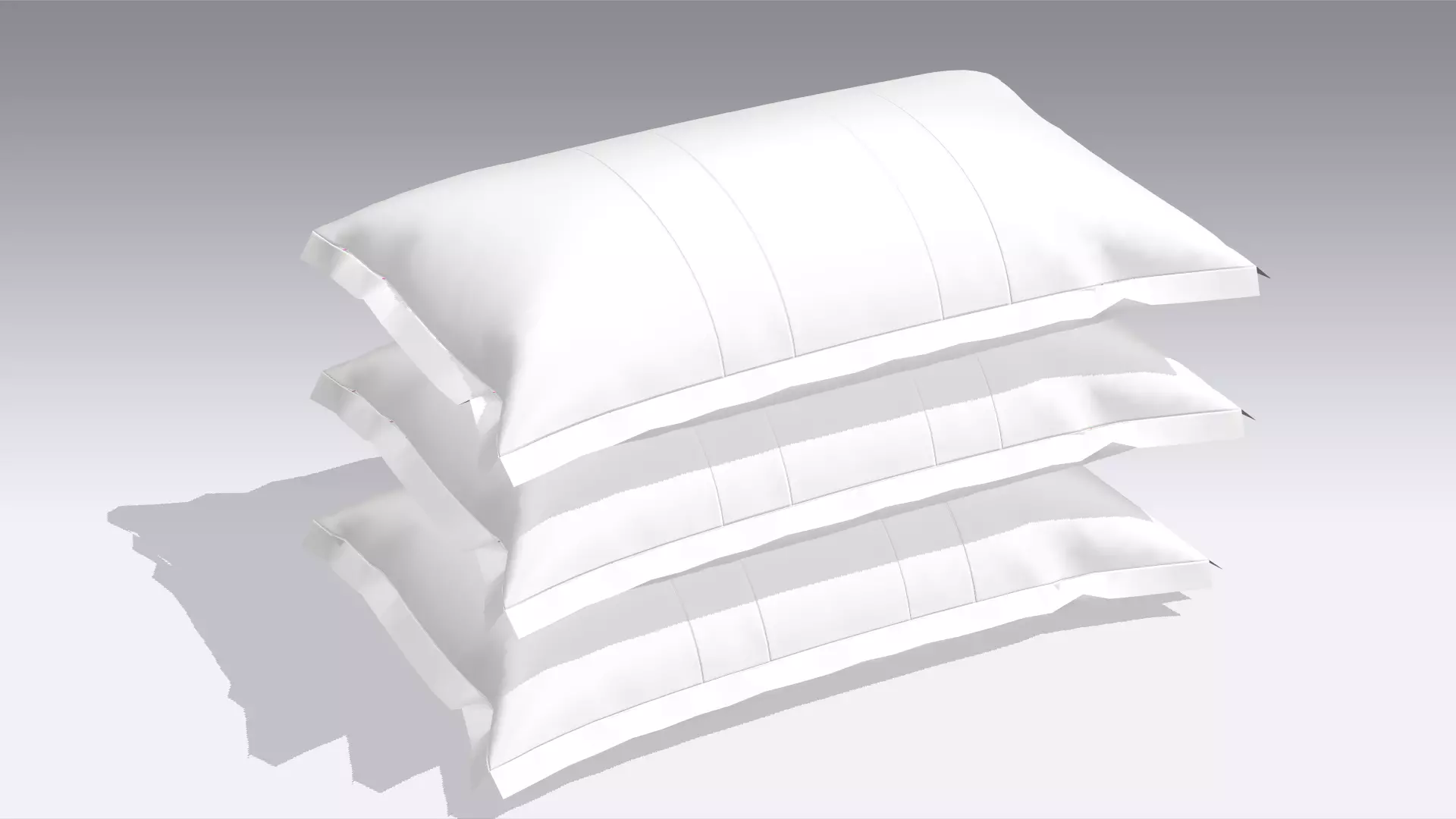 Pillow Low-poly 3D model_0