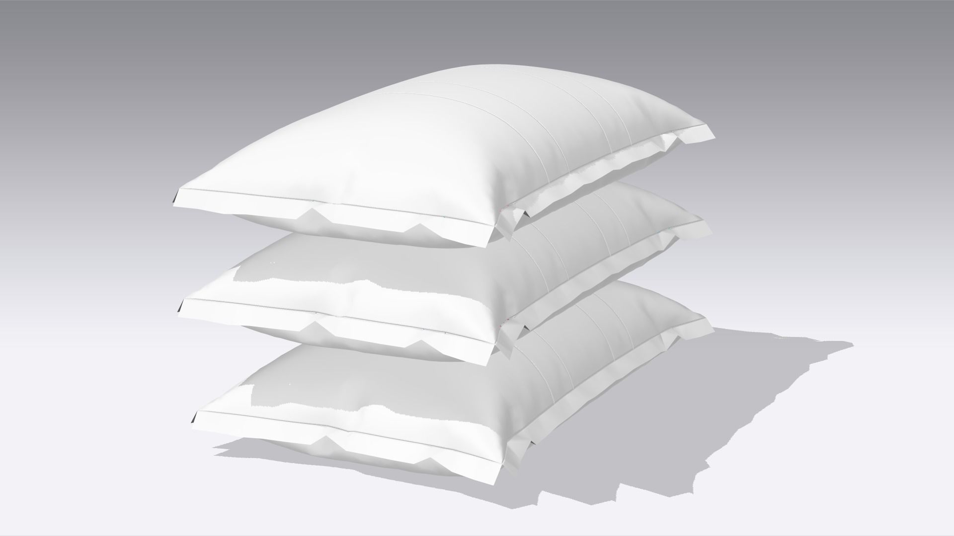 Pillow Low-poly 3D model_3