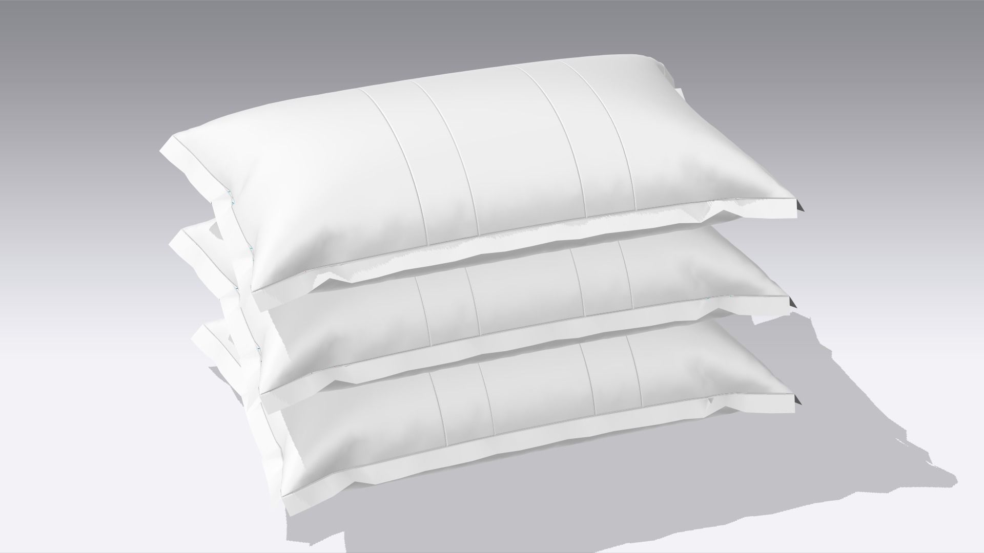 Pillow Low-poly 3D model_4