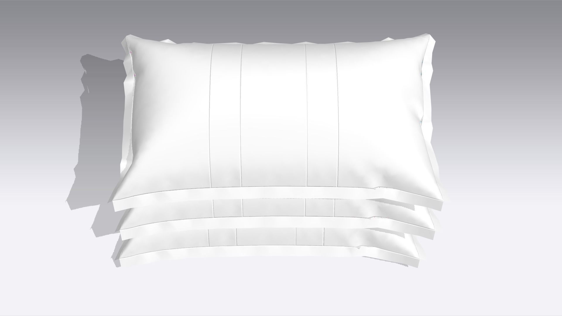 Pillow Low-poly 3D model_5