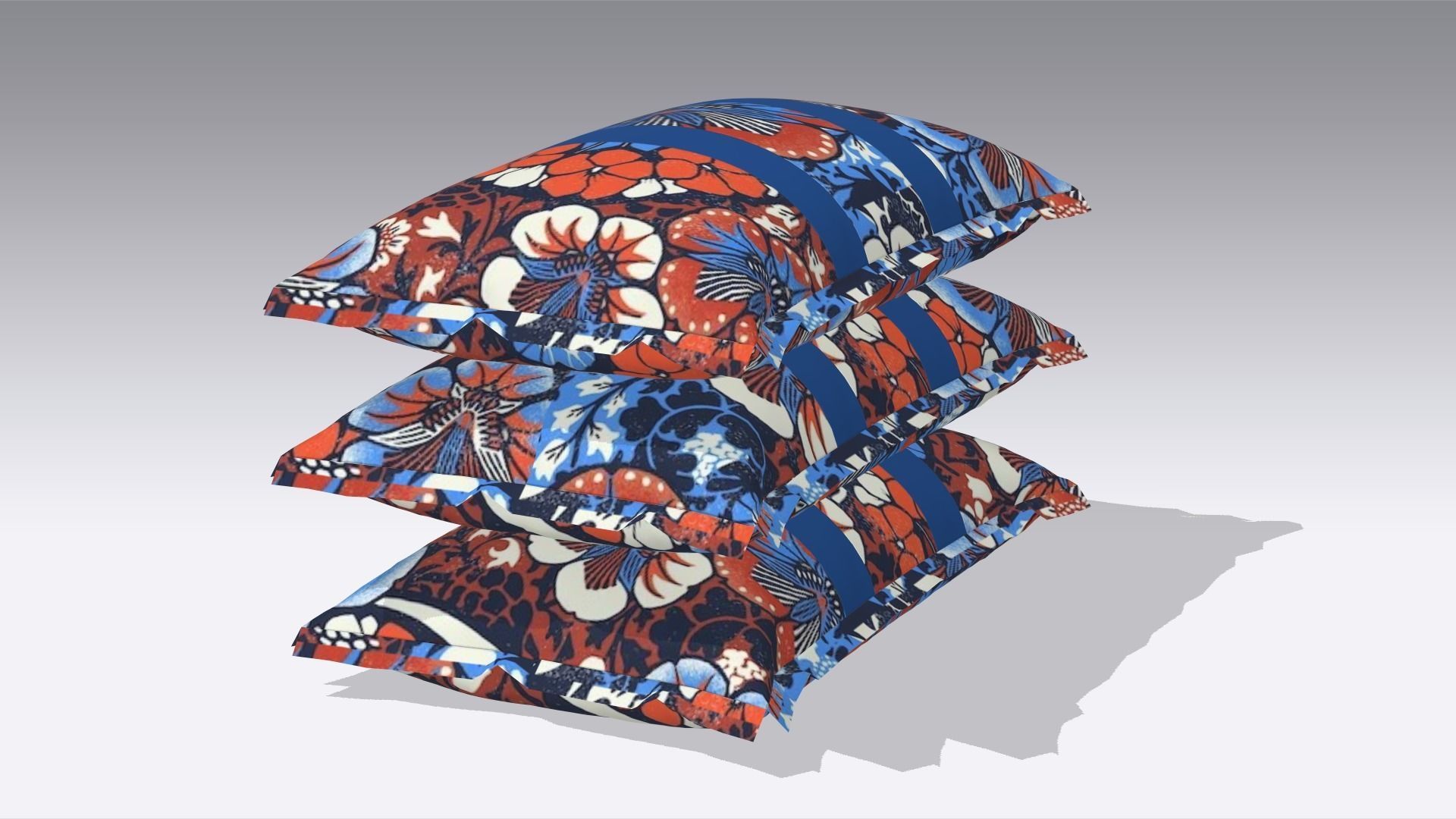 Pillow Low-poly 3D model_3