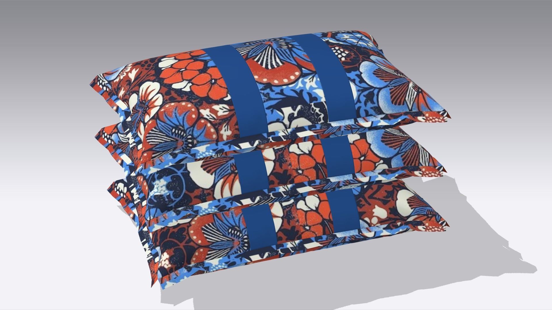 Pillow Low-poly 3D model_4