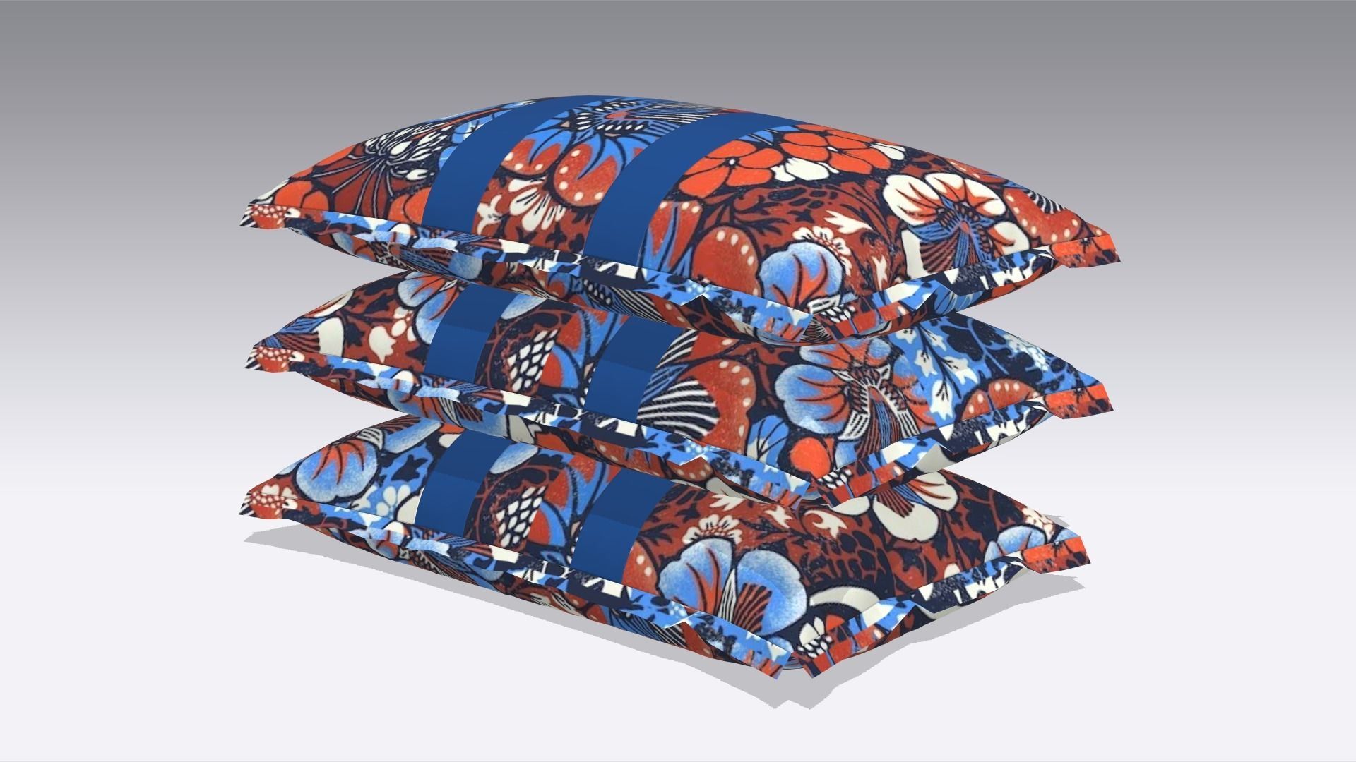 Pillow Low-poly 3D model_2