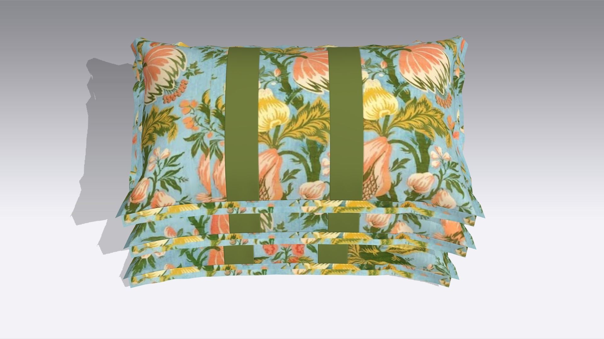 Pillow Low-poly 3D model_5