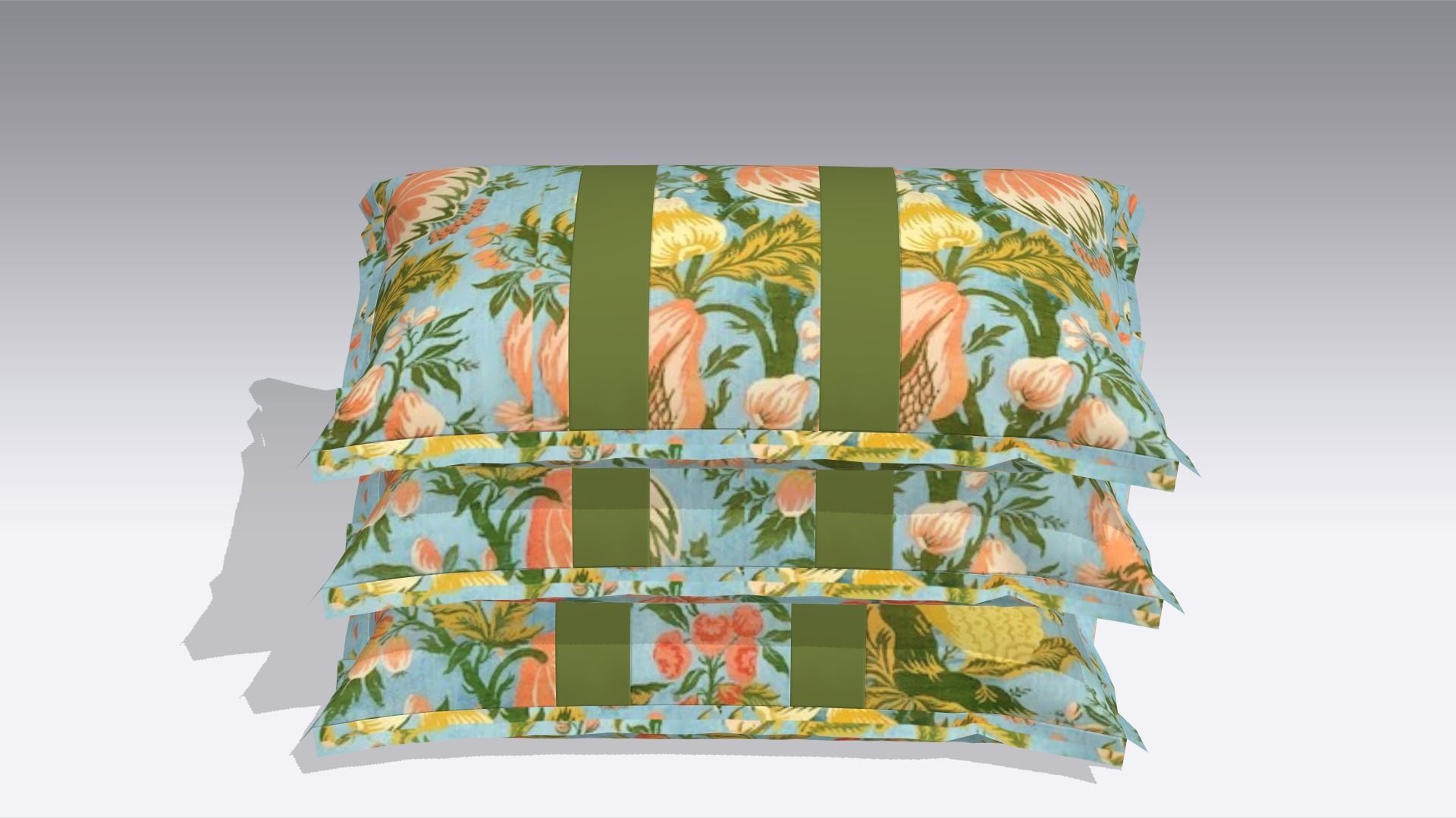 Pillow Low-poly 3D model_2