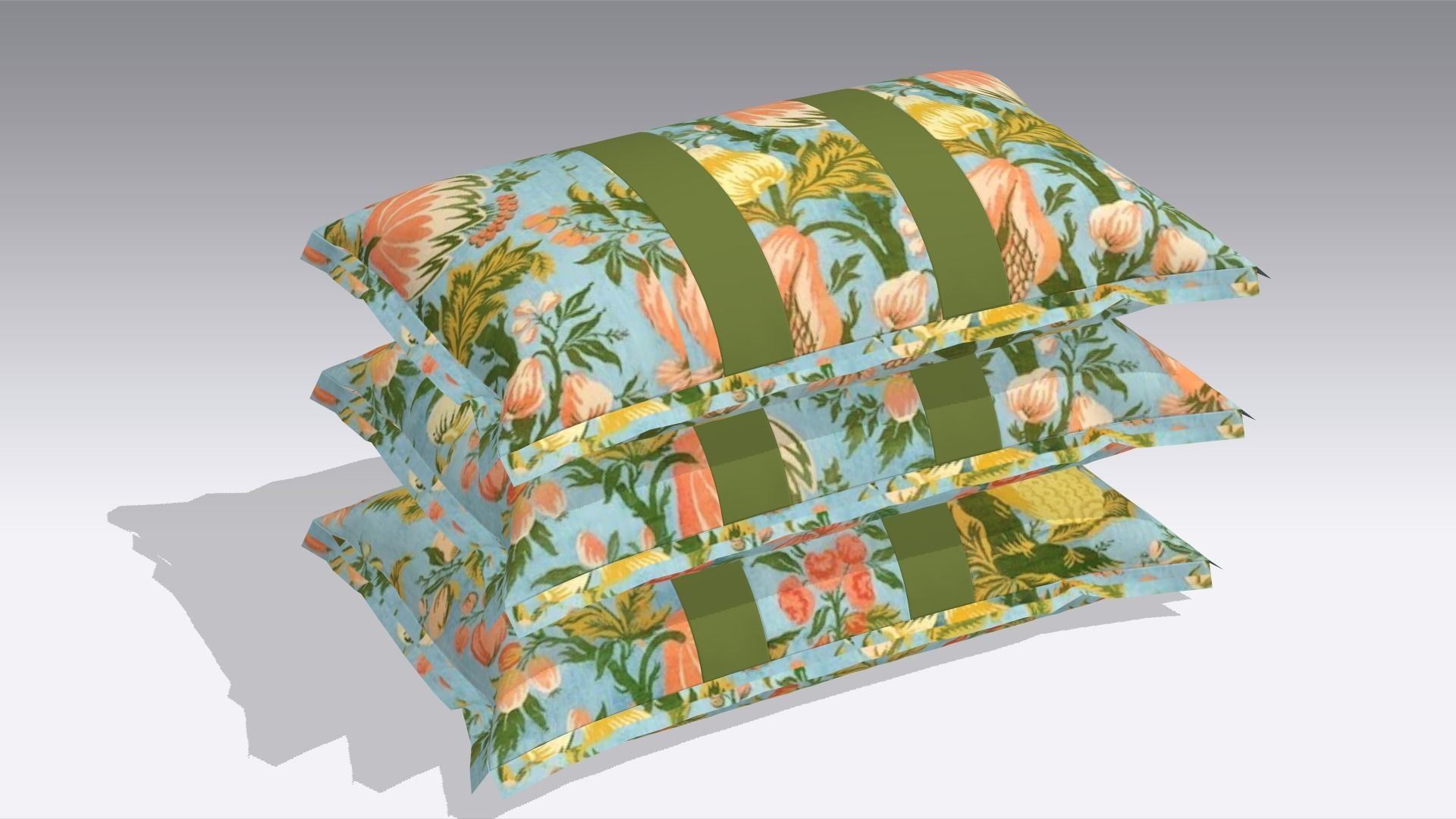 Pillow Low-poly 3D model_1