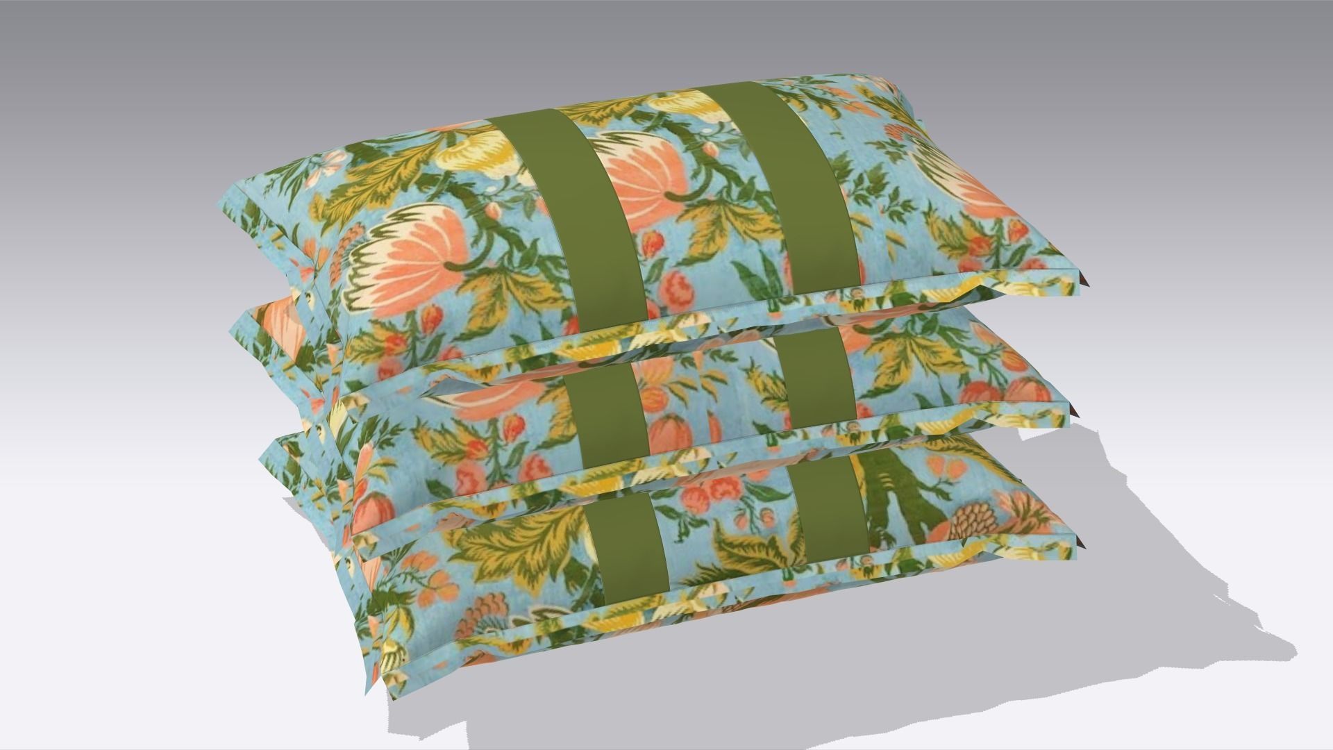 Pillow Low-poly 3D model_4