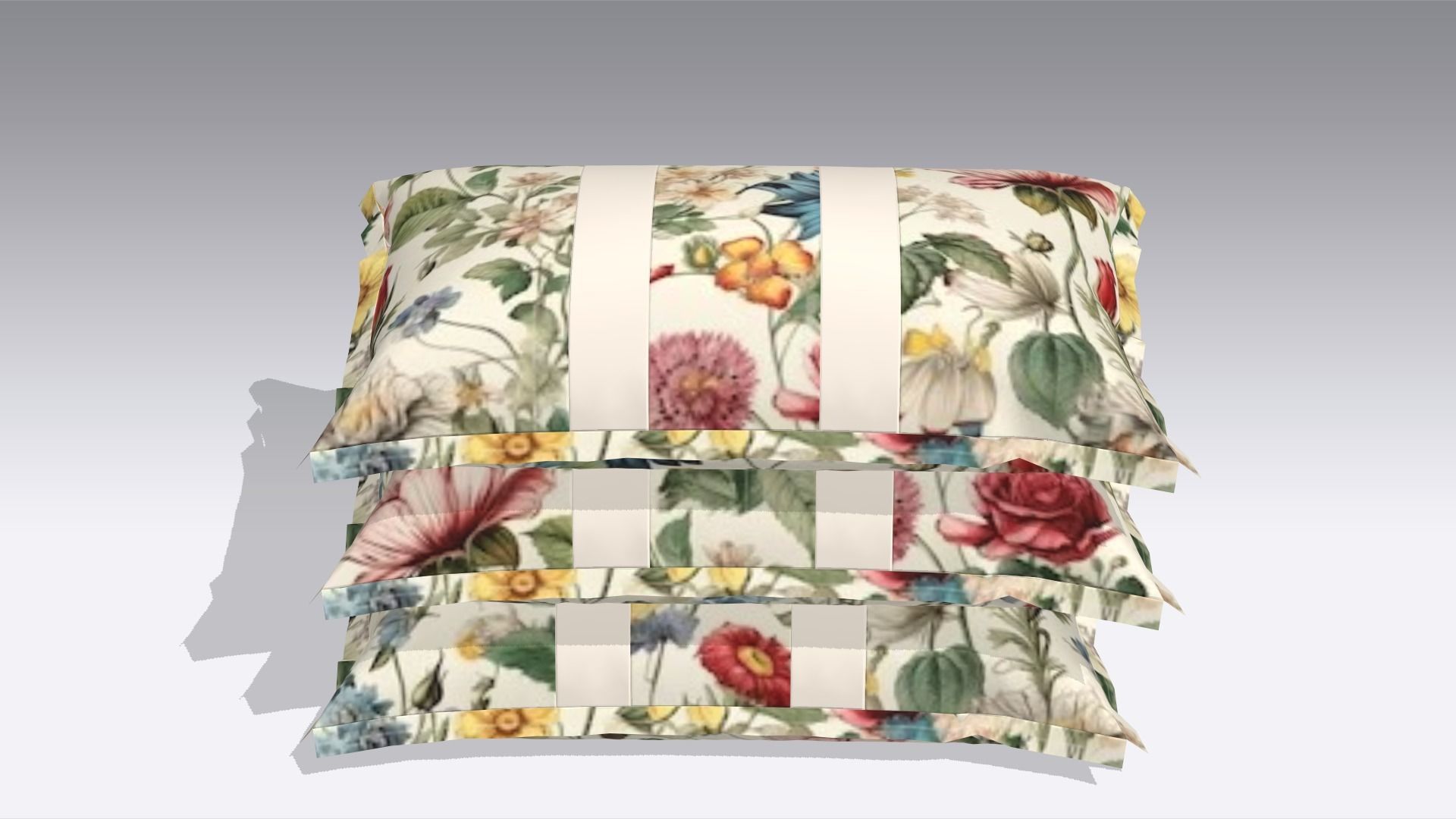 Pillow Low-poly 3D model_2