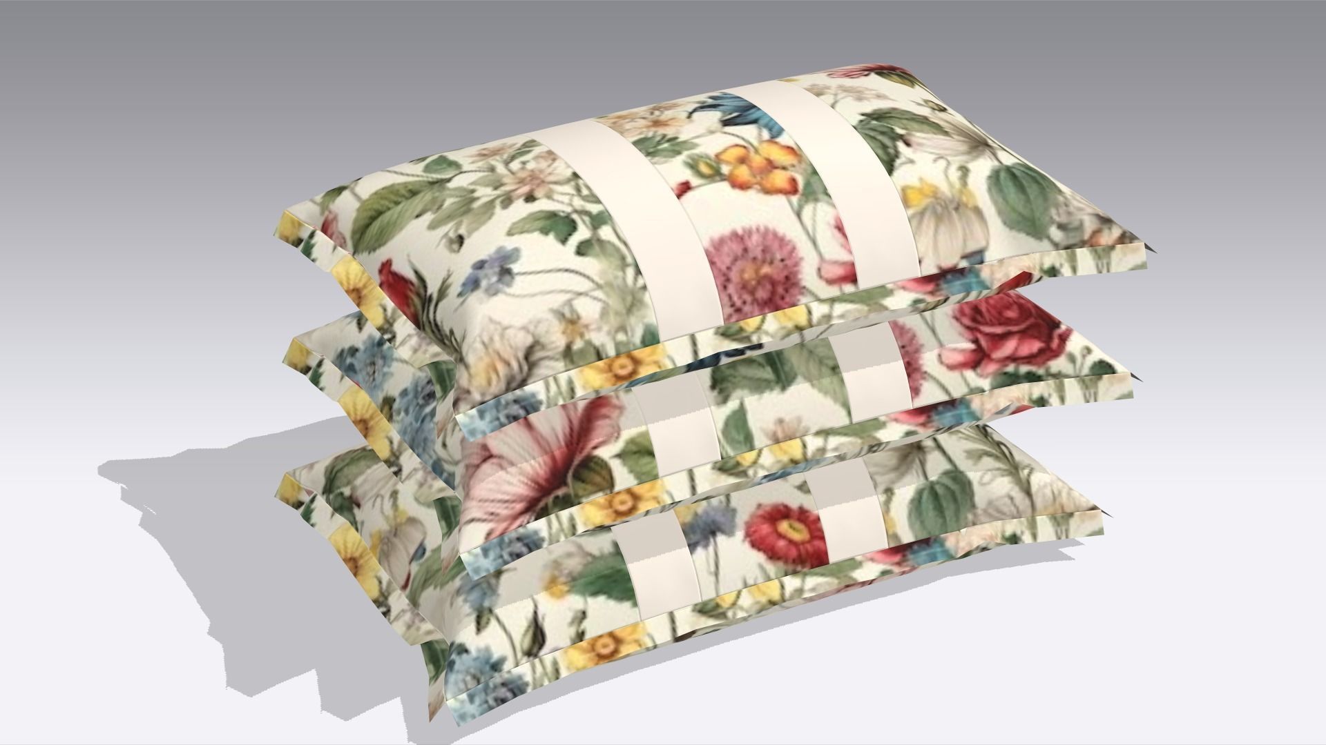 Pillow Low-poly 3D model_1