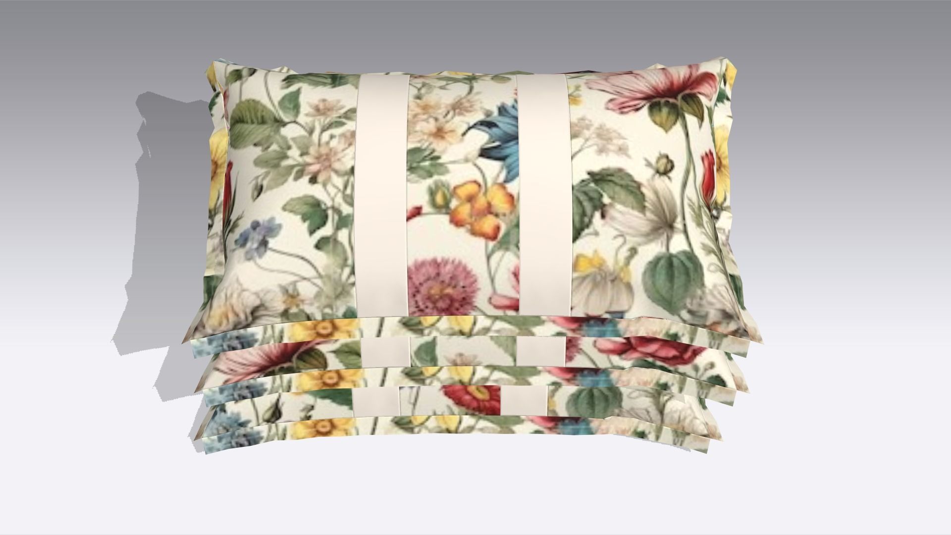 Pillow Low-poly 3D model_5