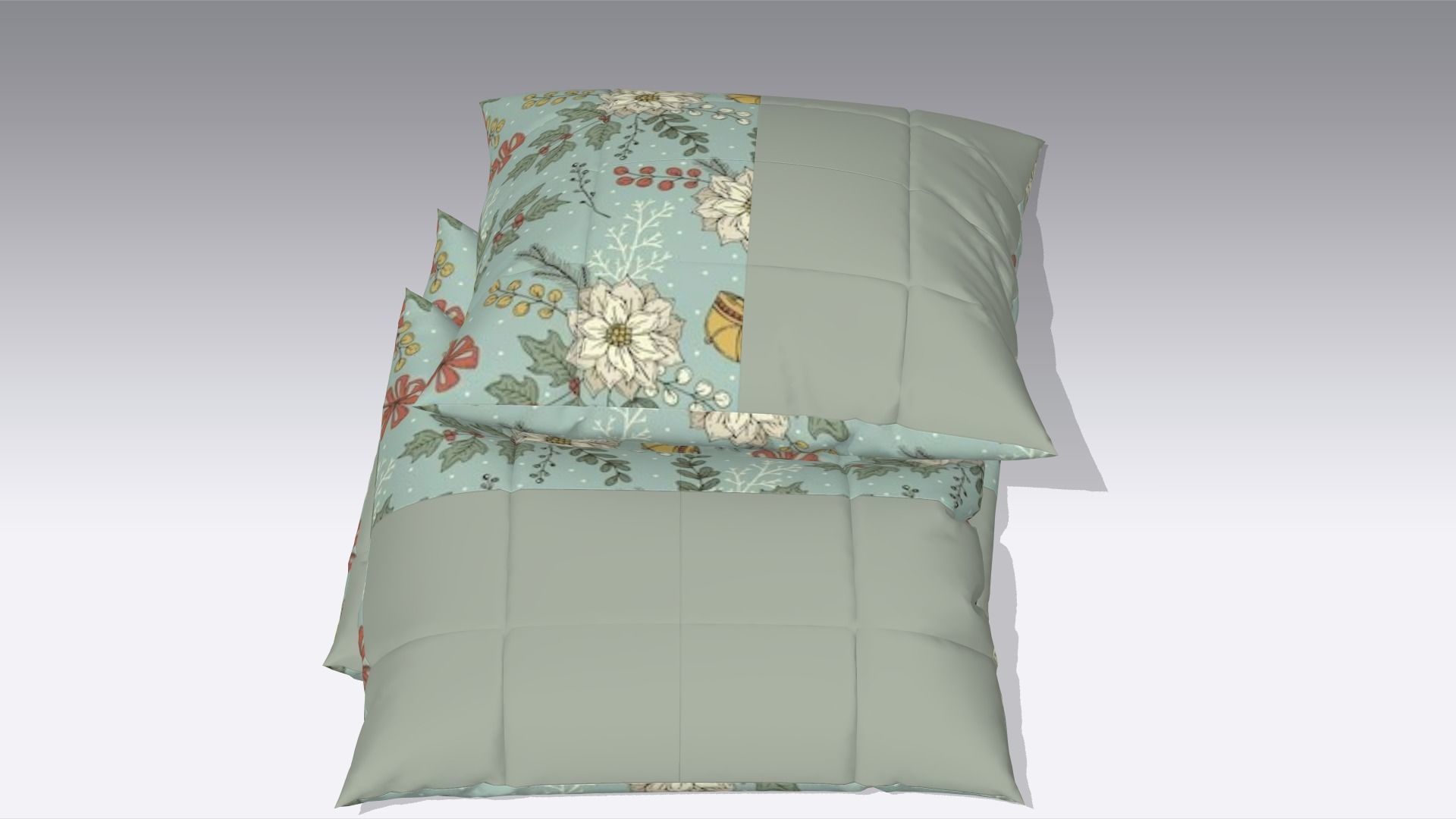 Pillow Low-poly 3D model_3