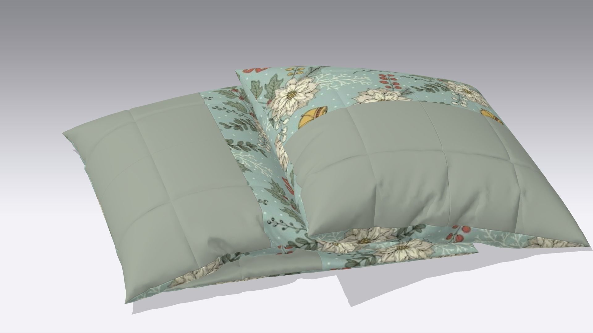 Pillow Low-poly 3D model_4