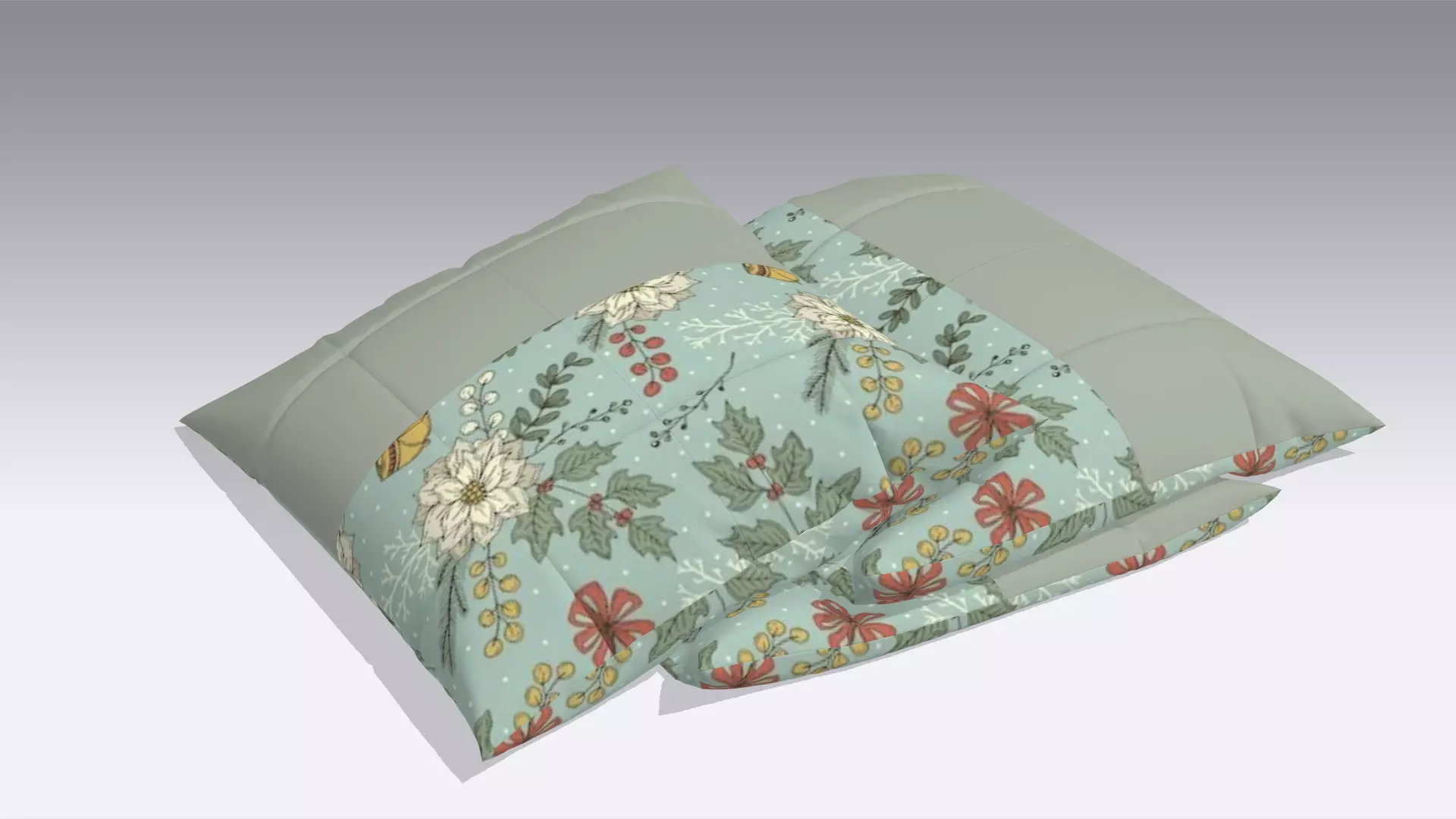 Pillow Low-poly 3D model_0