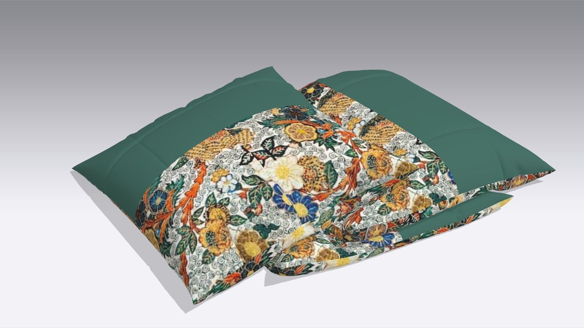 Pillow Low-poly 3D model_1