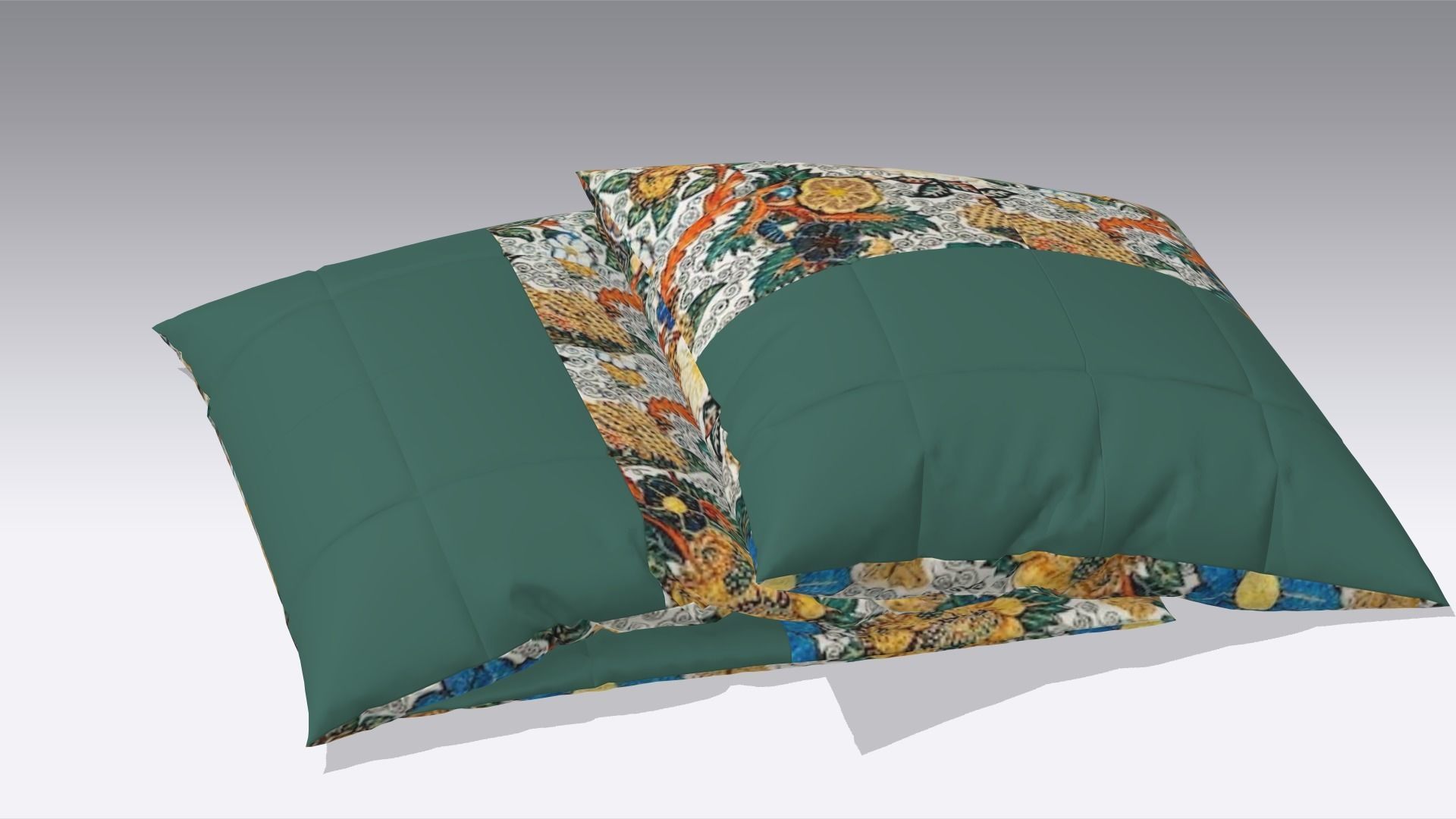 Pillow Low-poly 3D model_5