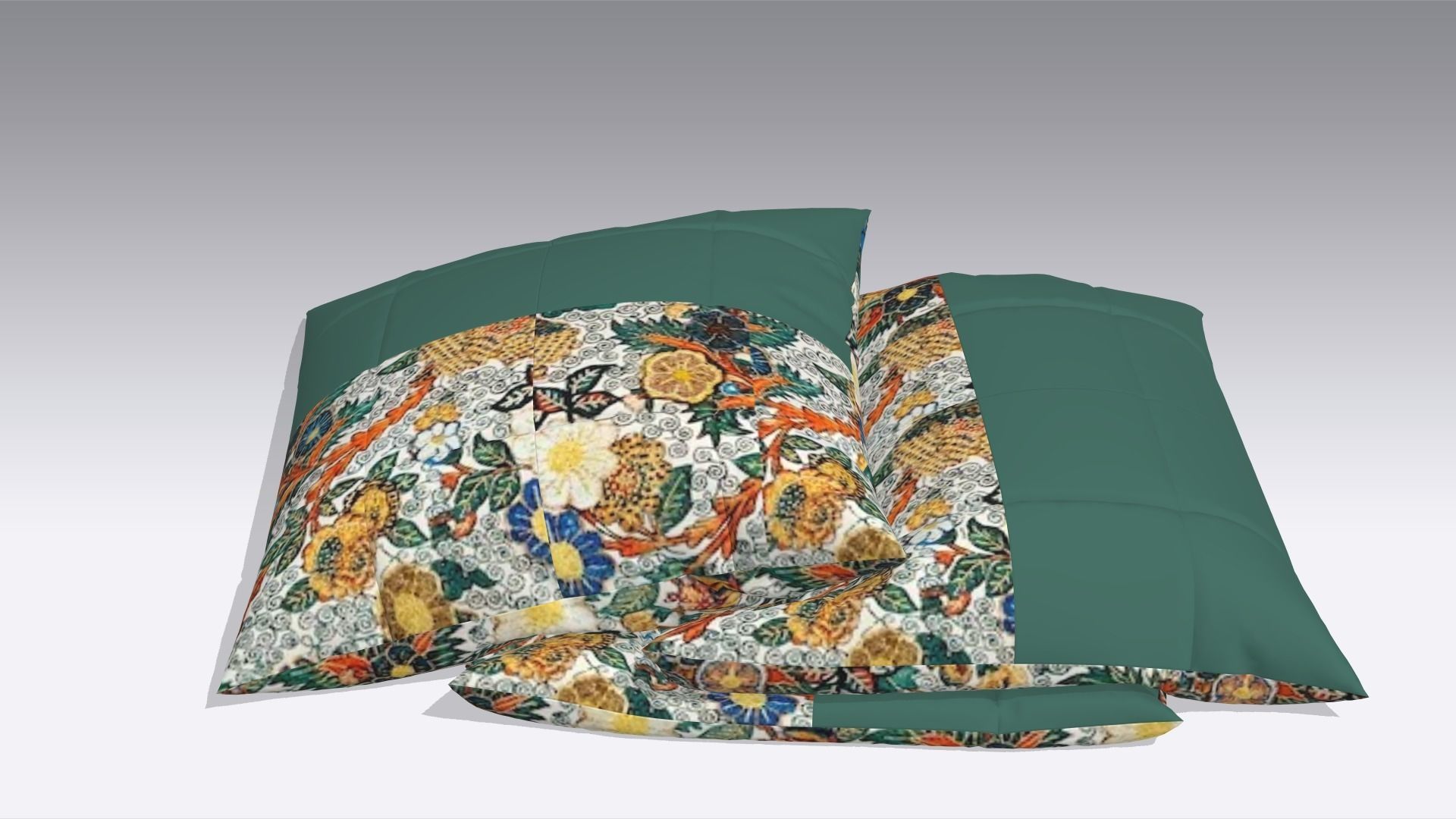 Pillow Low-poly 3D model_2