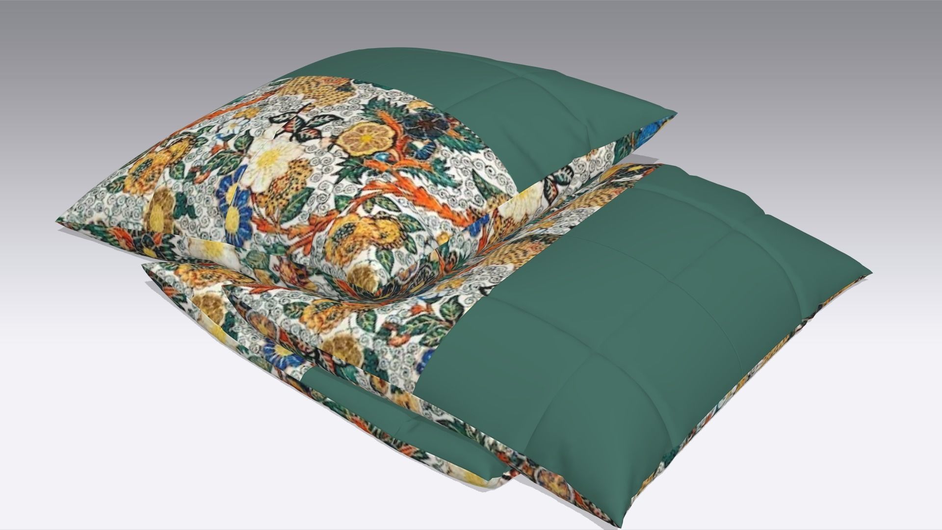 Pillow Low-poly 3D model_3