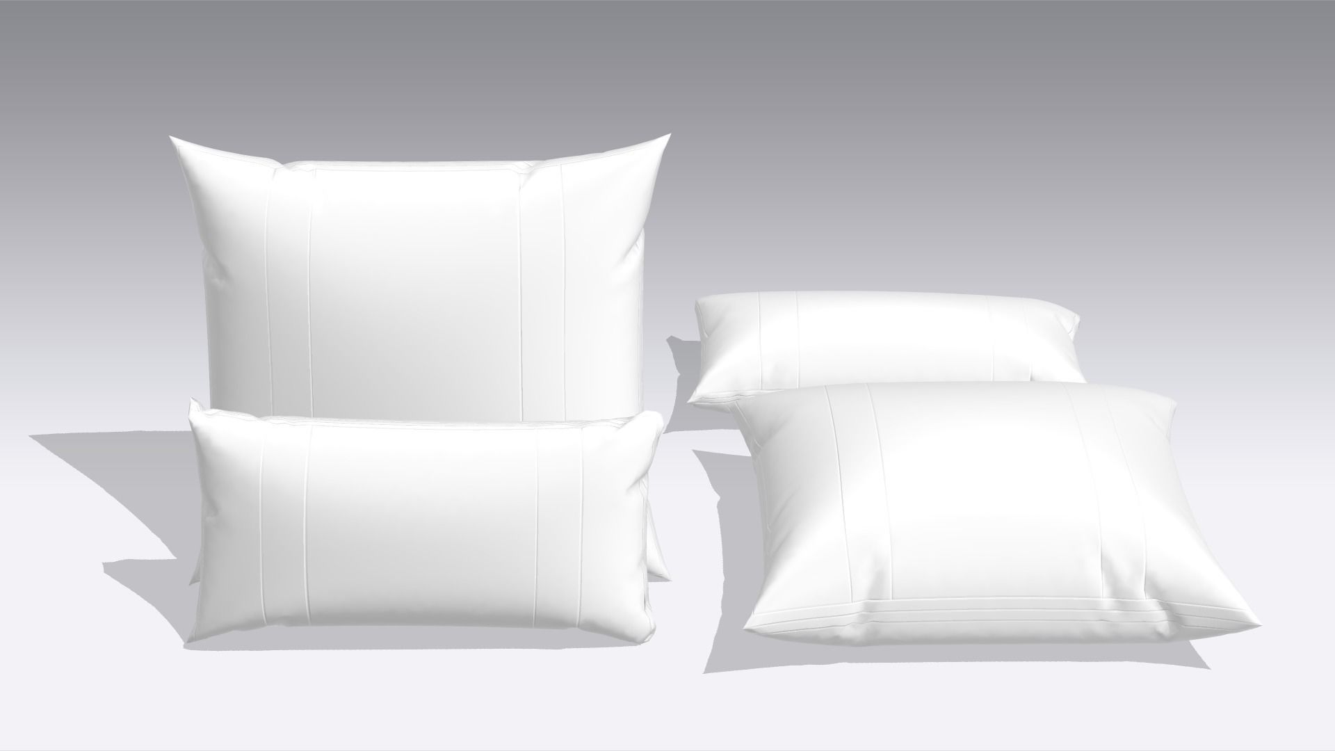 Pillow Low-poly 3D model_1