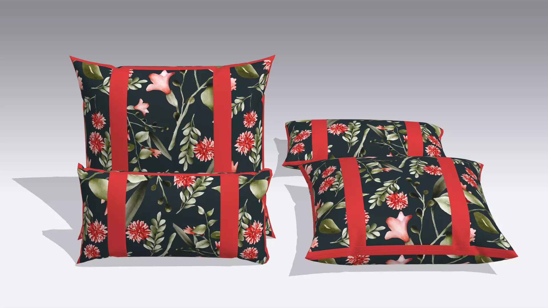 Pillow Low-poly 3D model_0