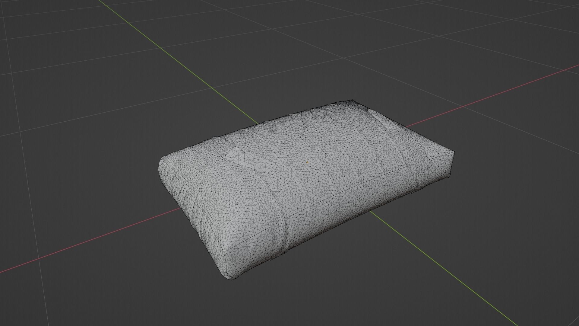 Cushion Low-poly 3D model_6
