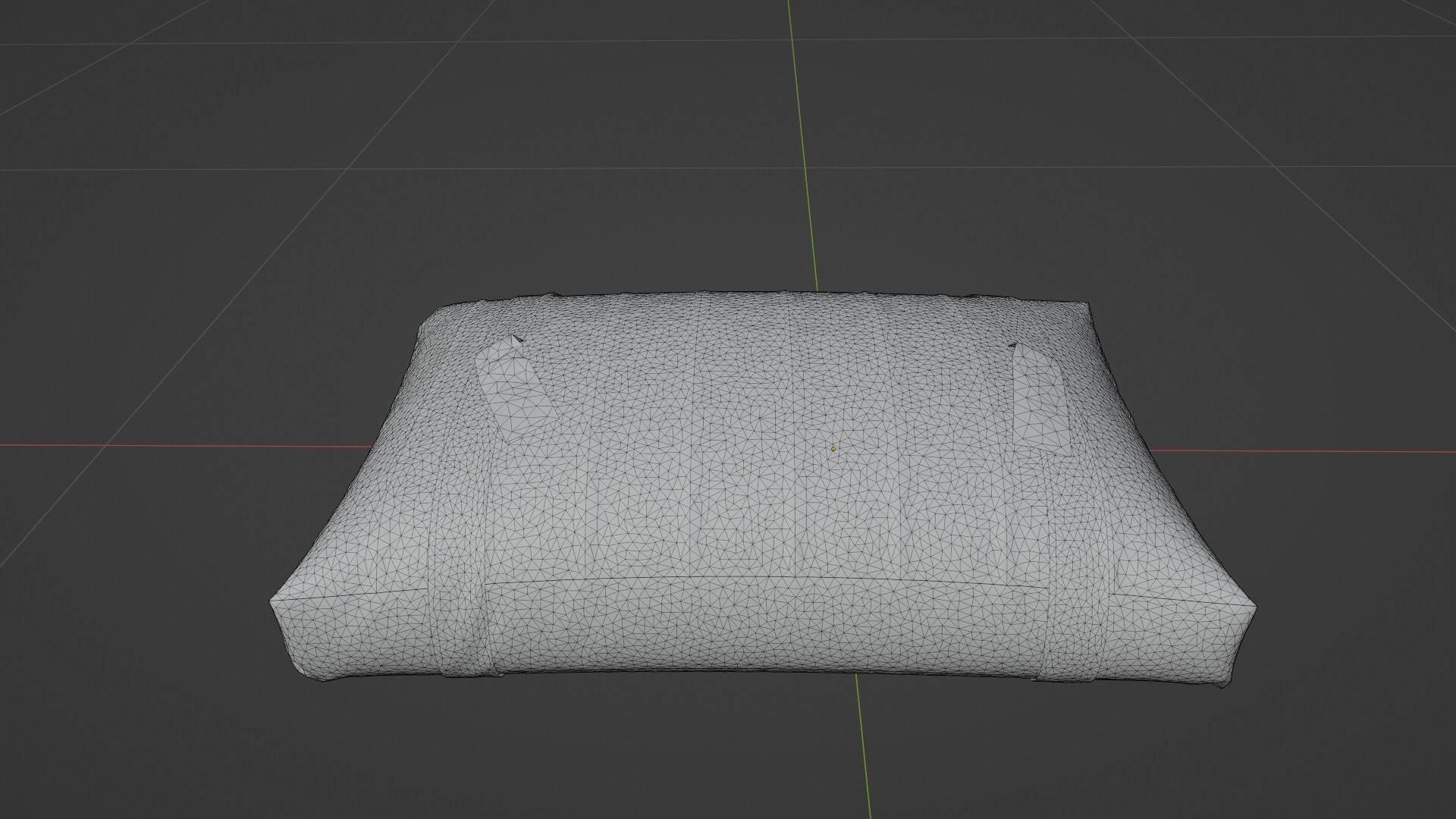 Cushion Low-poly 3D model_7