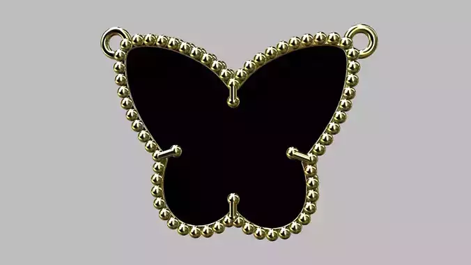 Vintage Butterfly Pendant 20mm