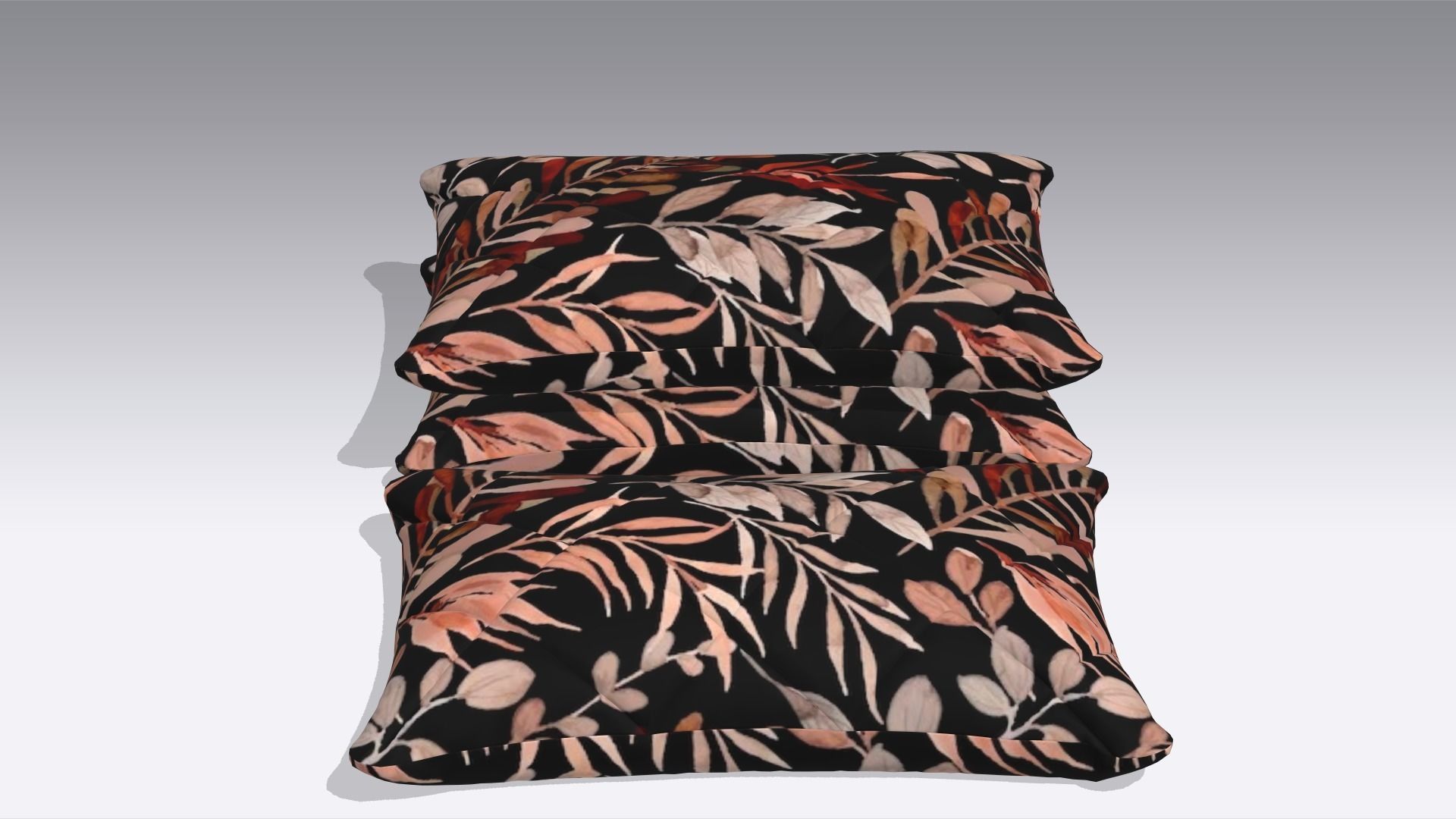 Cushion Low-poly 3D model_2