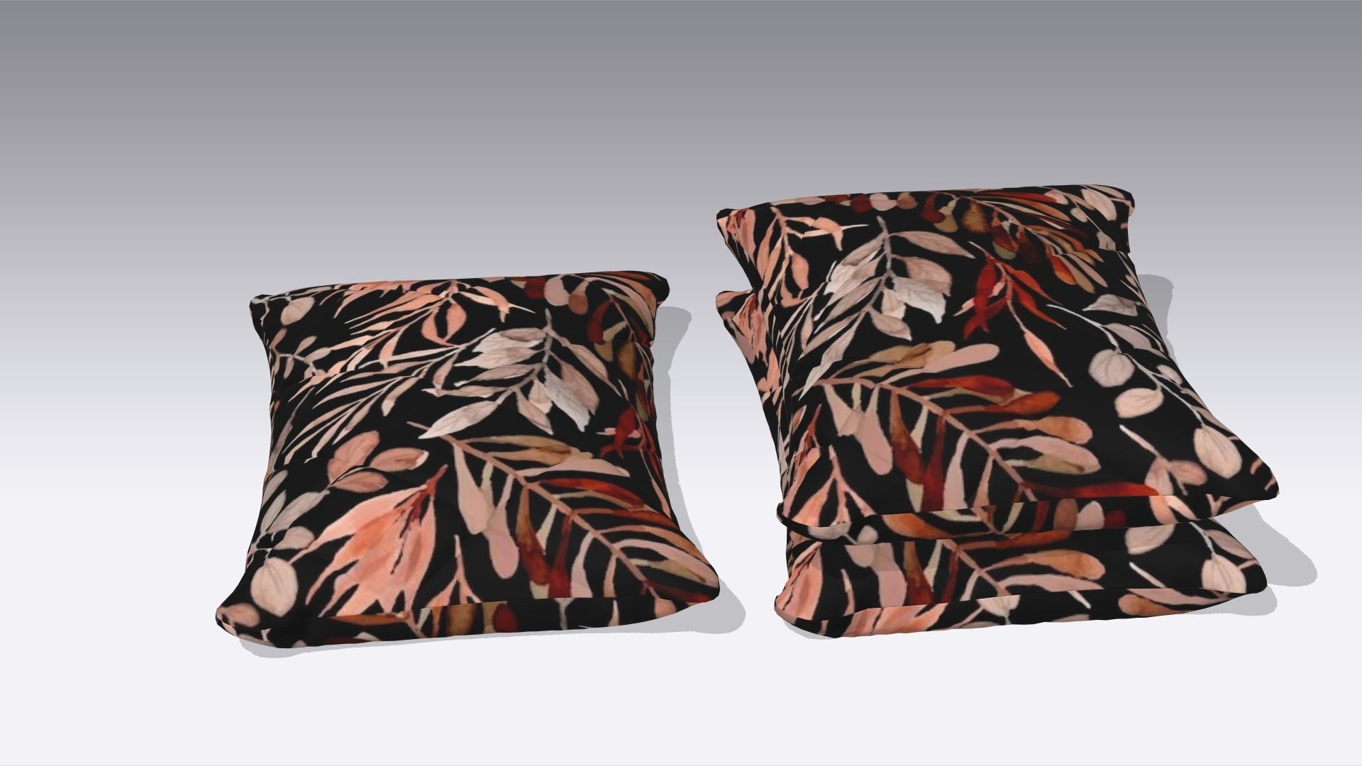 Cushion Low-poly 3D model_3