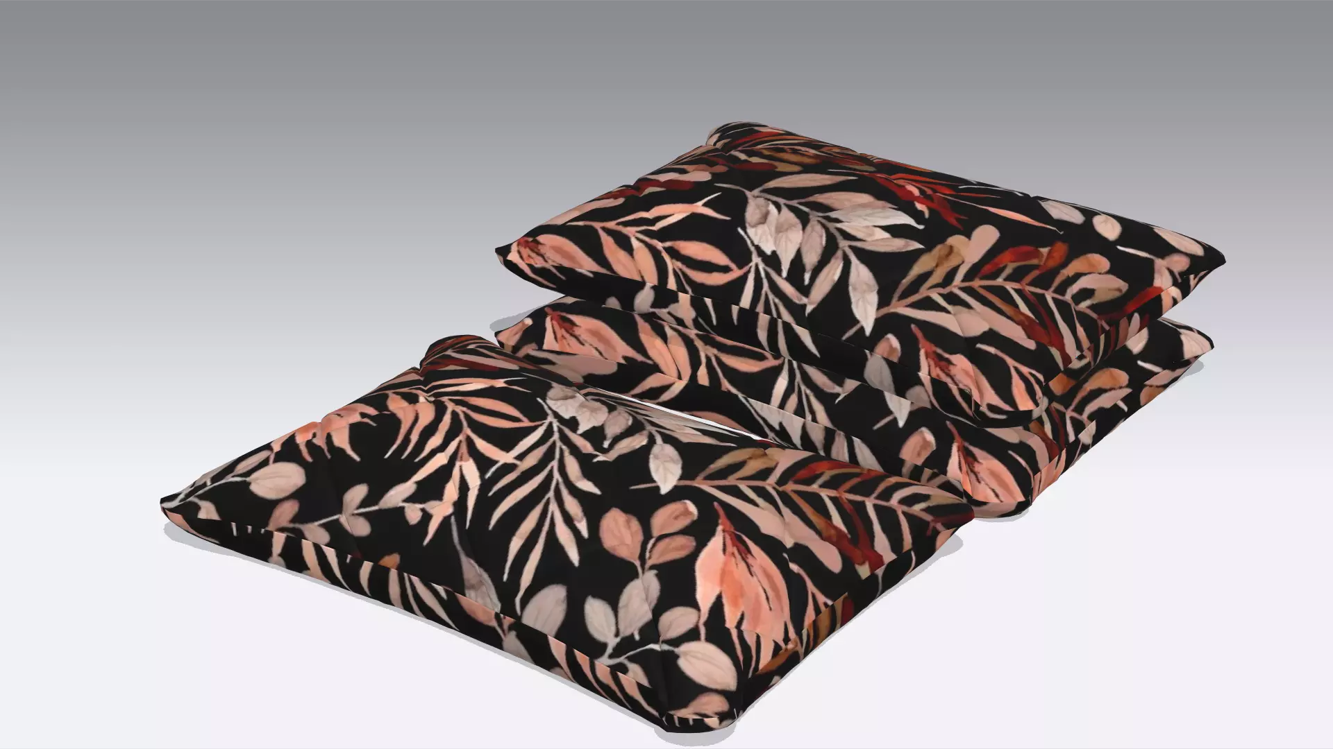 Cushion Low-poly 3D model_0