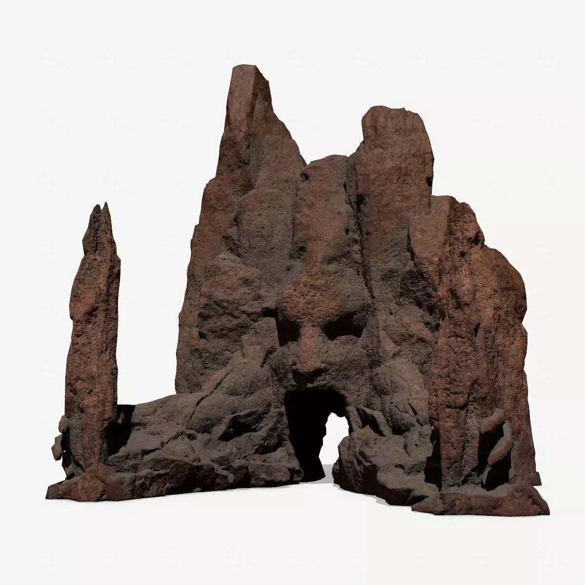 Rock  Gate Low-poly 3D model_0