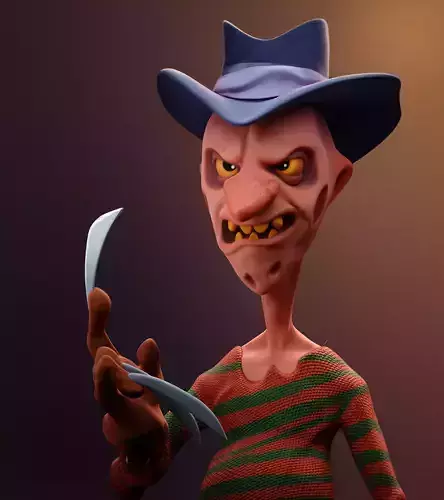 Freddy Krueger Stylized 3D print model