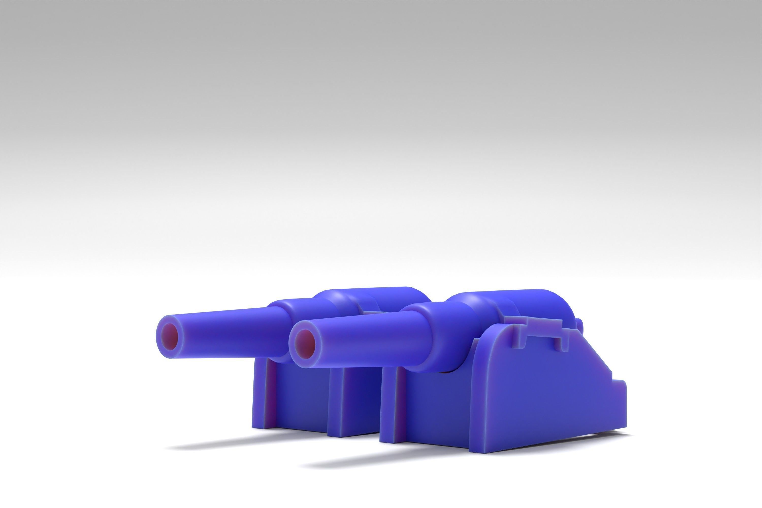 RML 10-inch 18-ton gun simple model 3D print model_3