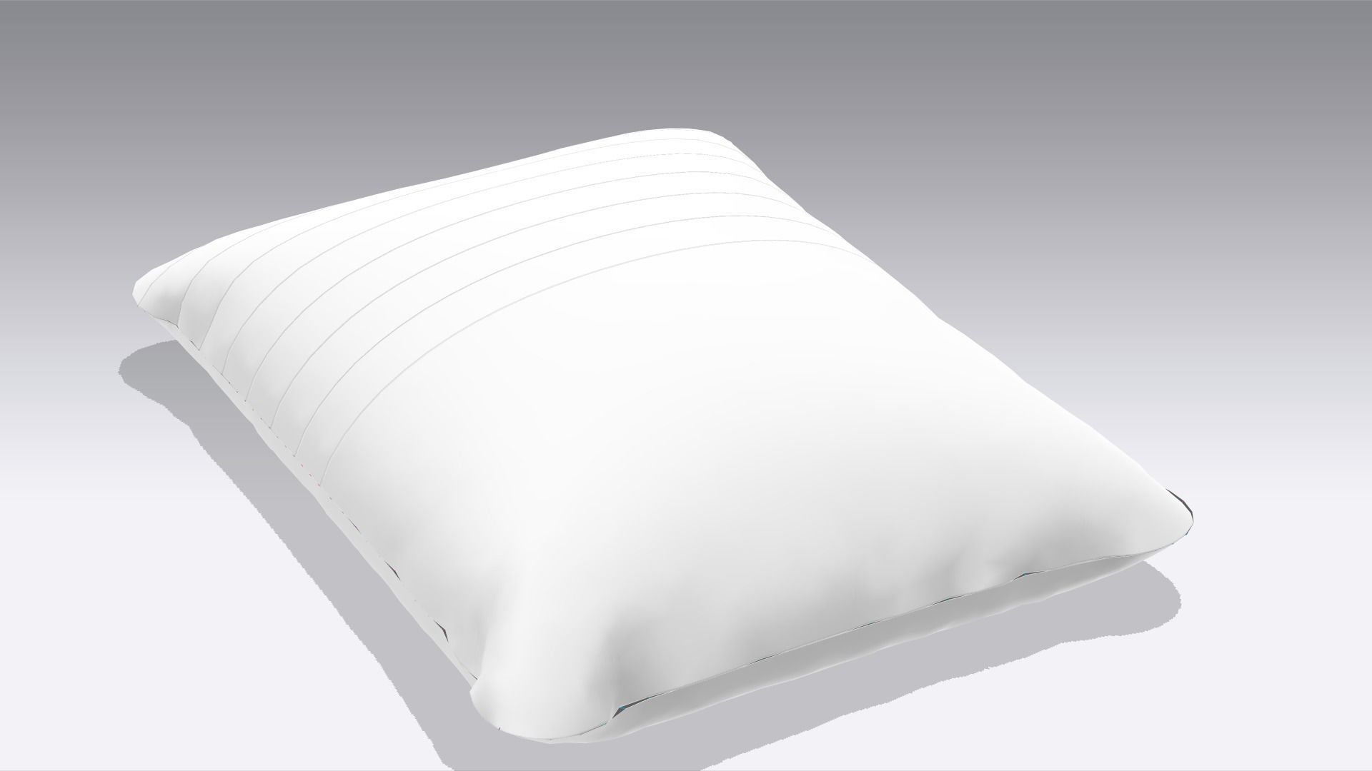 Cushion Low-poly 3D model_5