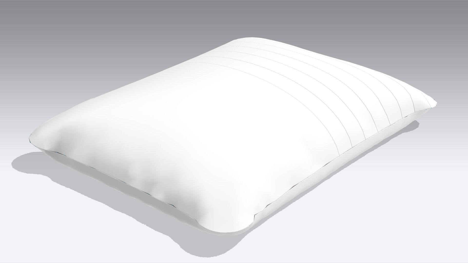 Cushion Low-poly 3D model_4