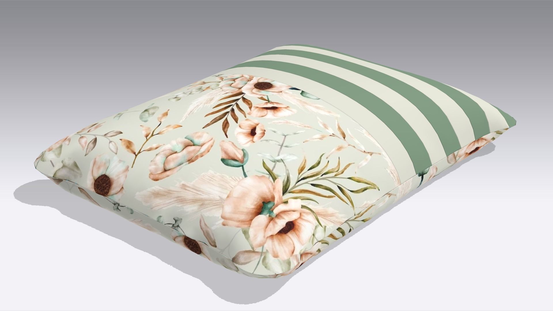 Cushion Low-poly 3D model_4