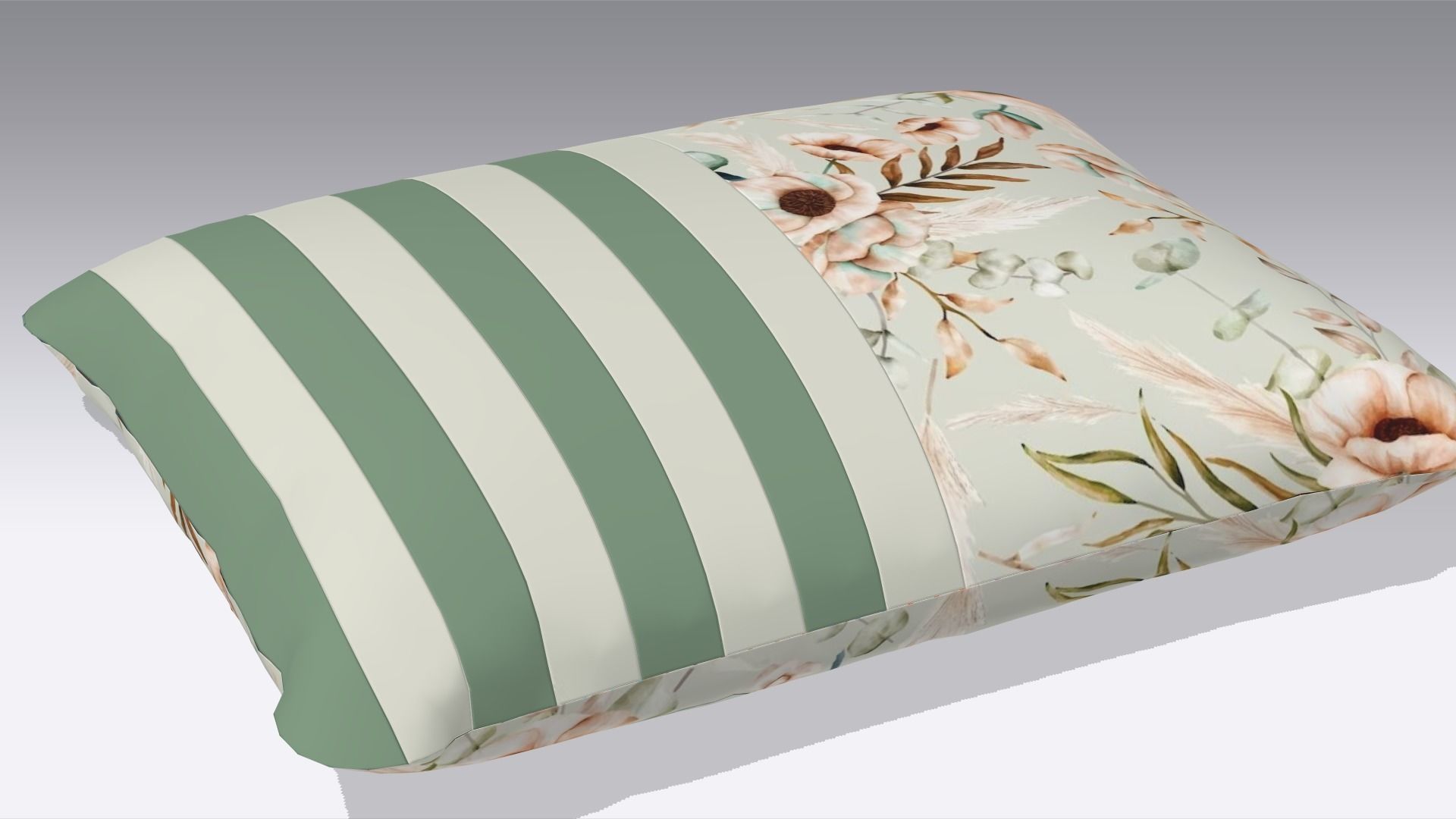 Cushion Low-poly 3D model_1