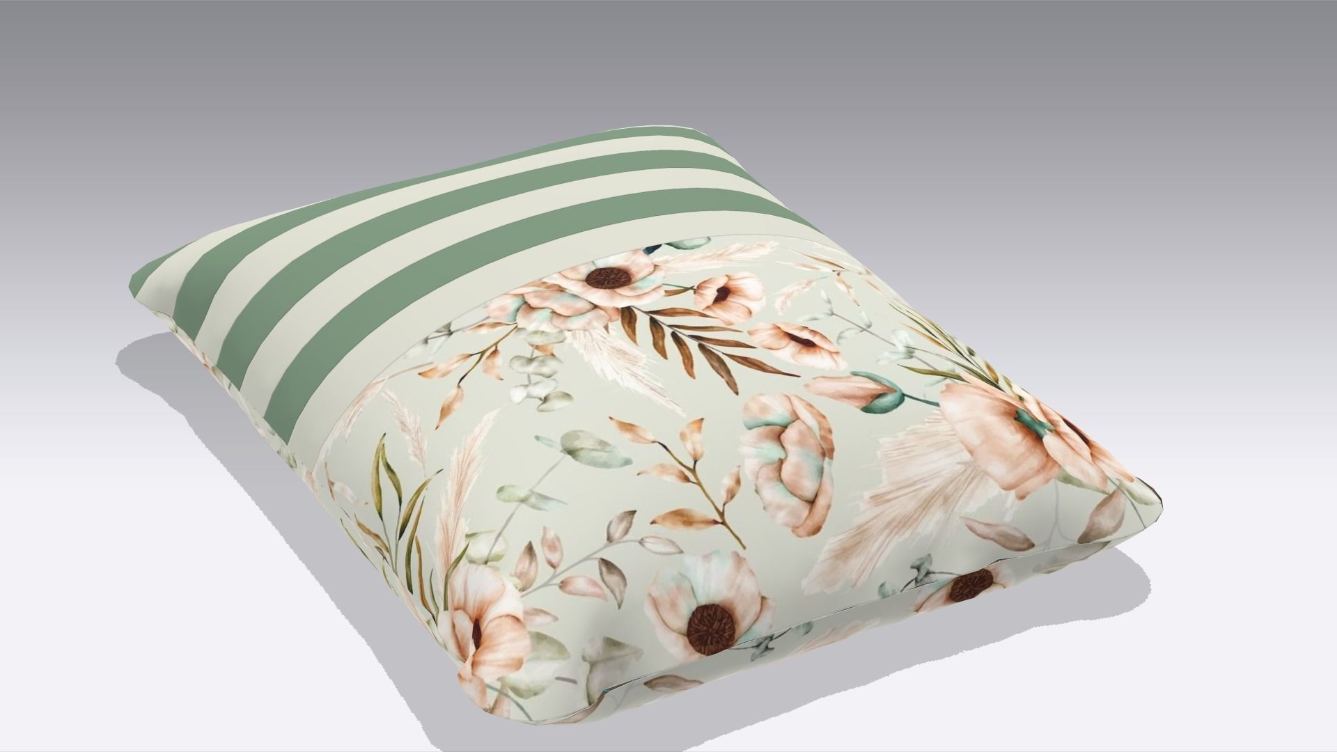 Cushion Low-poly 3D model_5