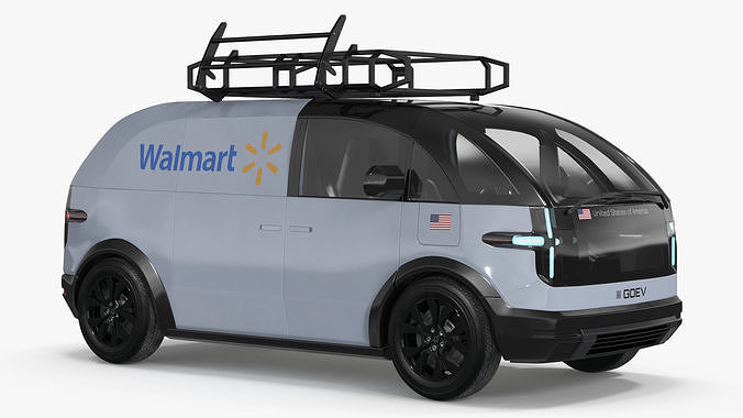 Canoo Electric Van Delivery Light Blue 3D model 3