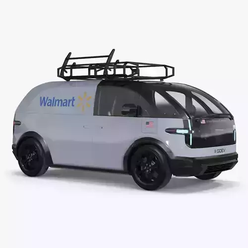 Canoo Electric Van Delivery Light Blue