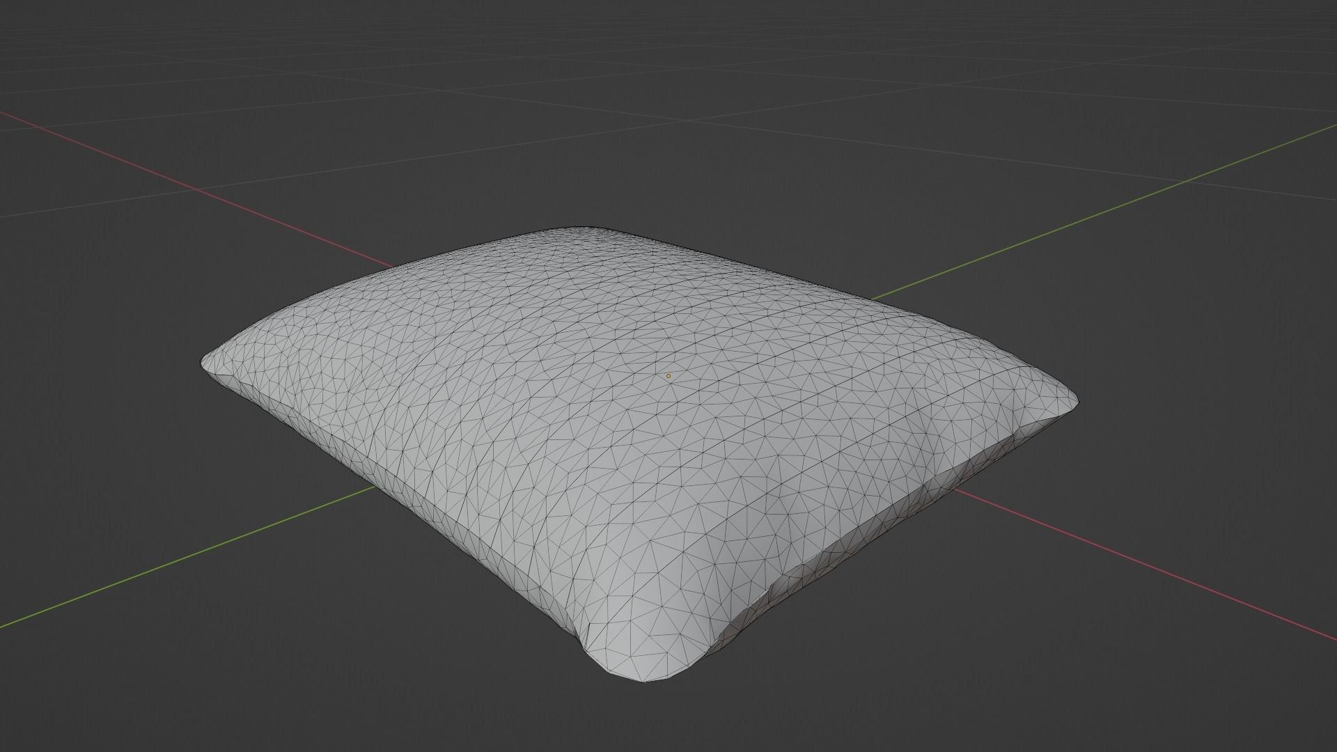 Cushion Low-poly 3D model_6