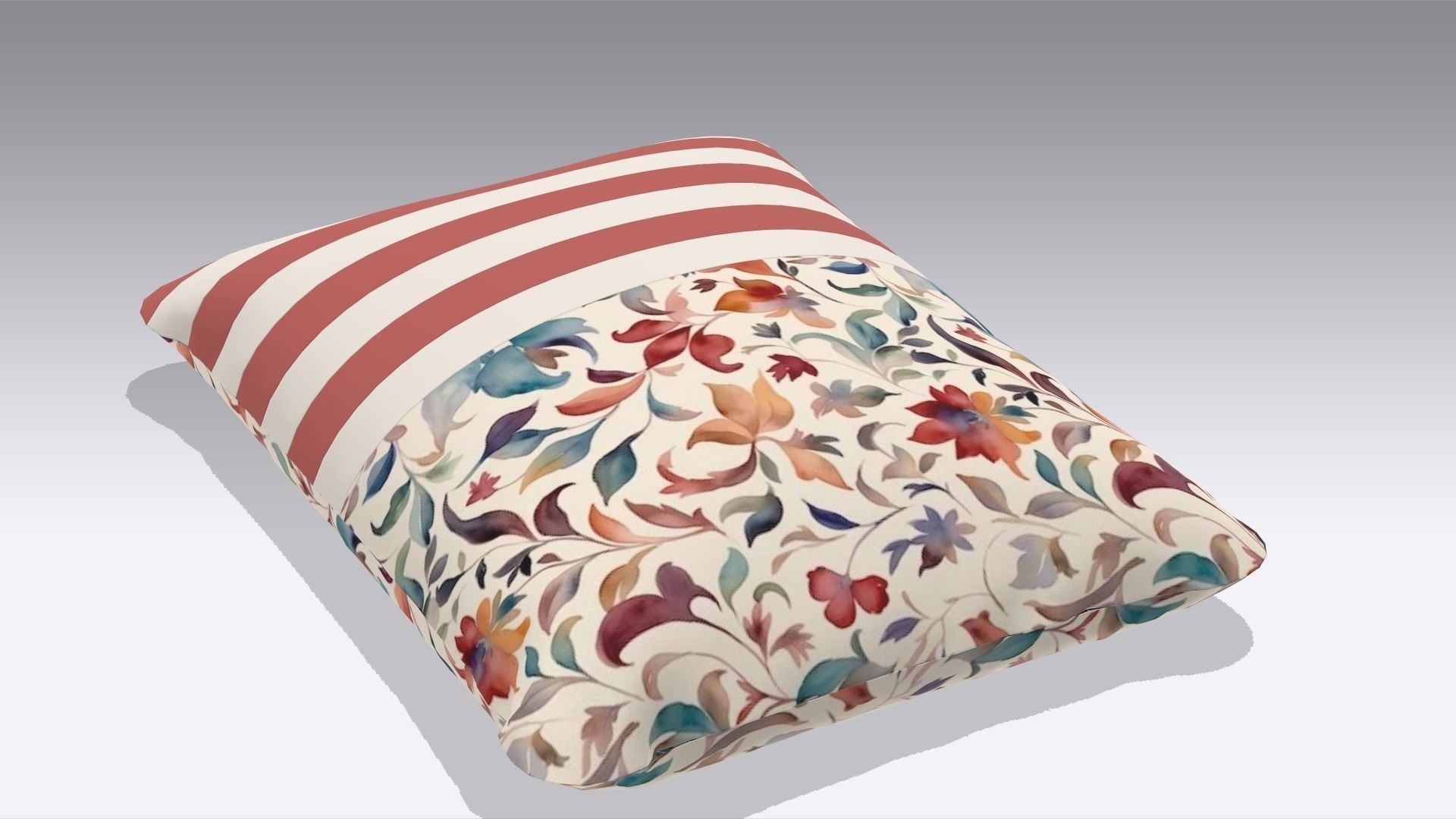 Cushion Low-poly 3D model_5