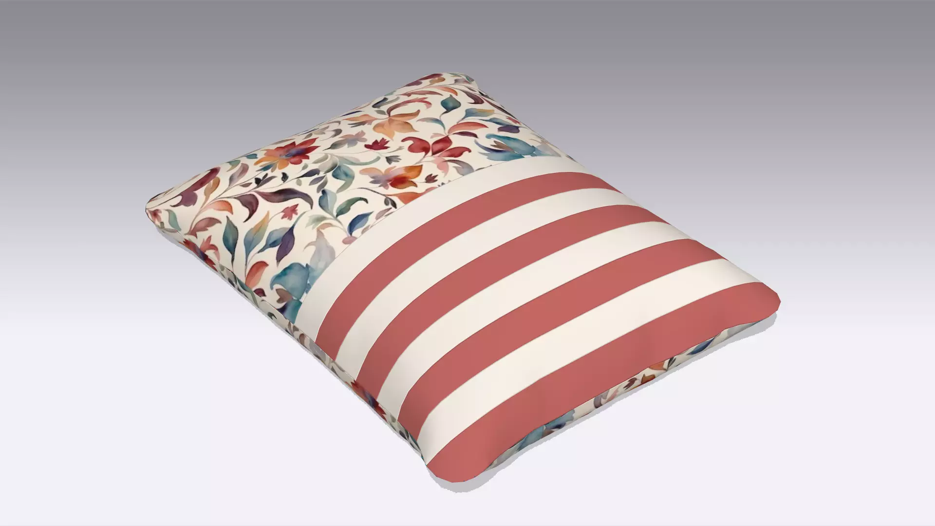 Cushion Low-poly 3D model_0